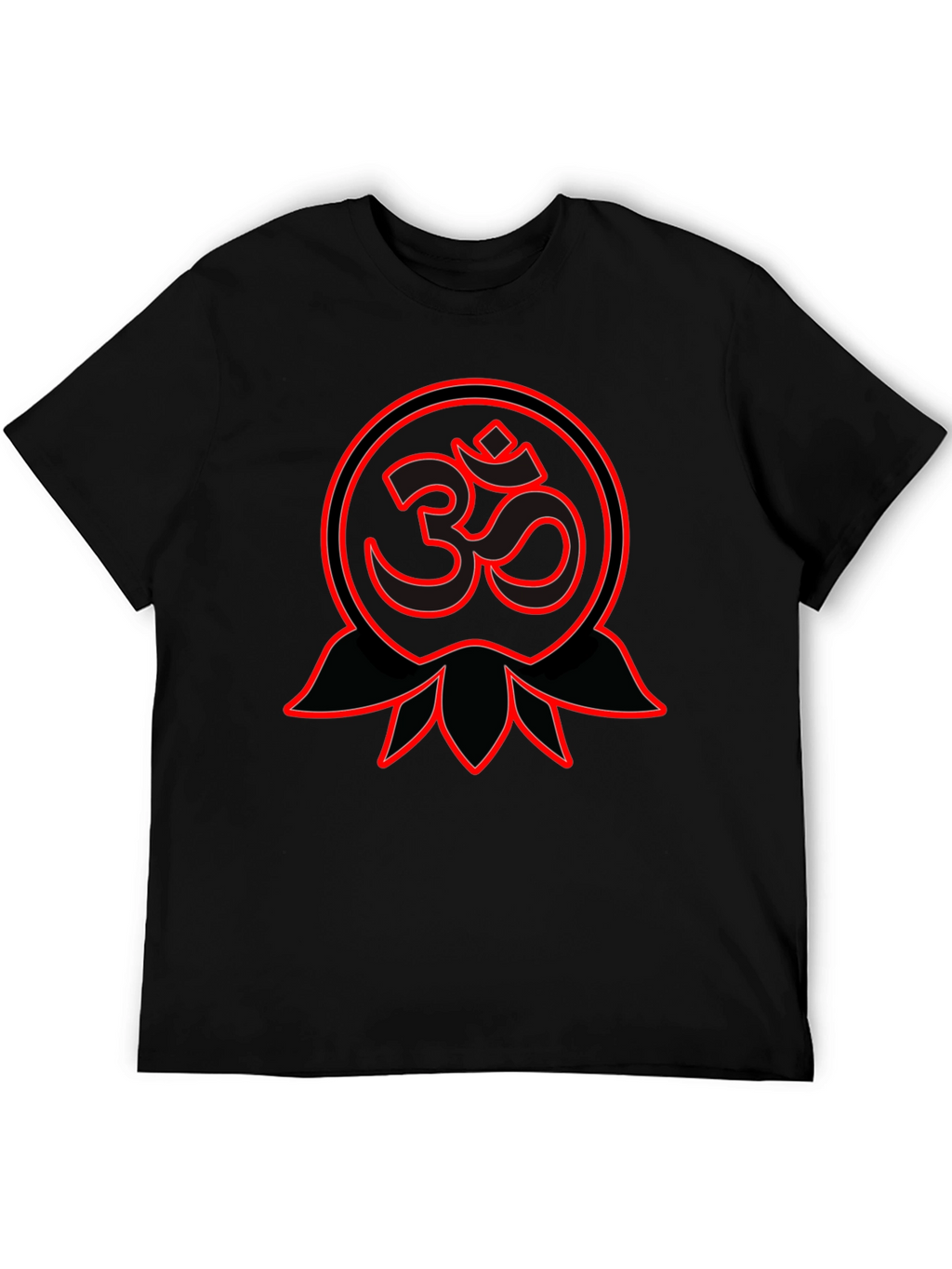 Om Symbol Graphic Tee - Spiritual Black T-Shirt