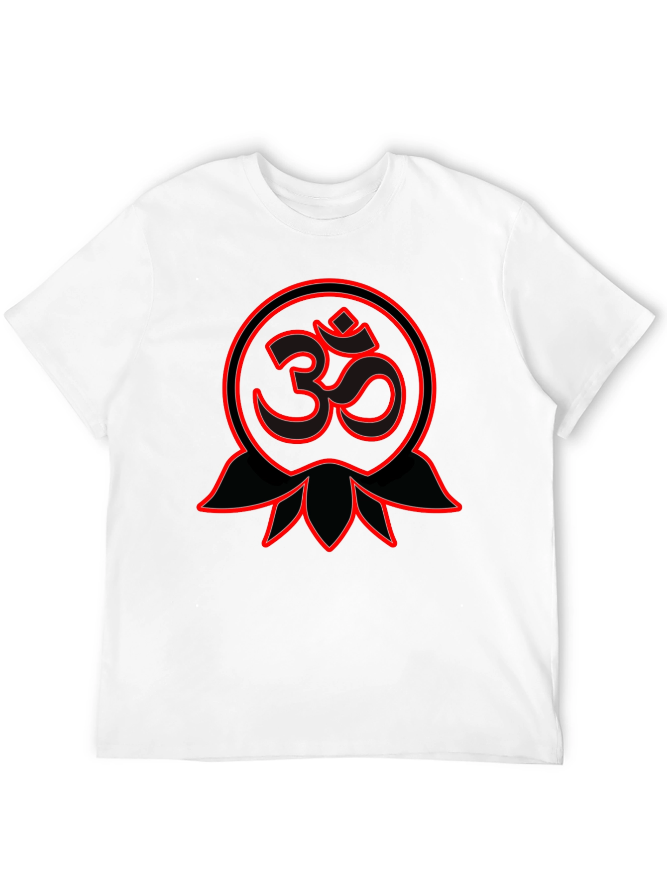 Om Symbol Graphic Tee - Spiritual Black T-Shirt