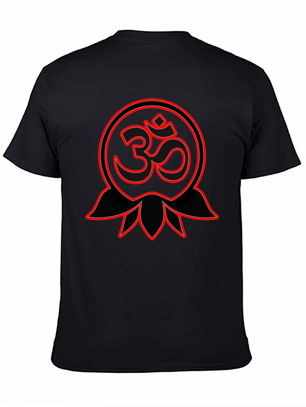 Om Symbol Graphic Tee - Spiritual Black T-Shirt