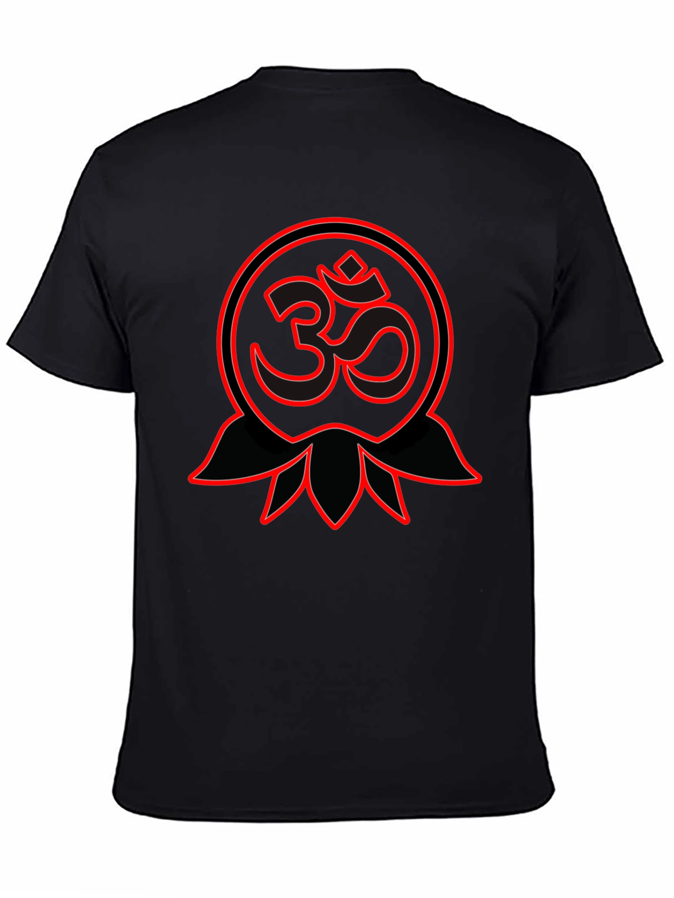 Om Symbol Graphic Tee - Spiritual Black T-Shirt