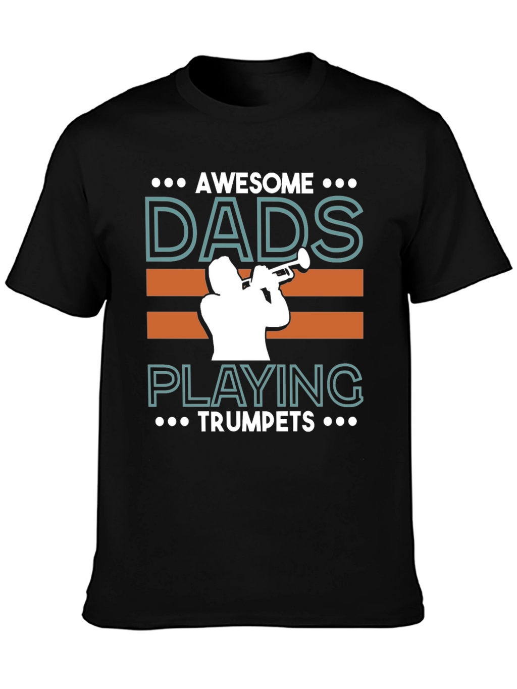 Awesome Dads Playing Trumpets Graphic T-Shirt