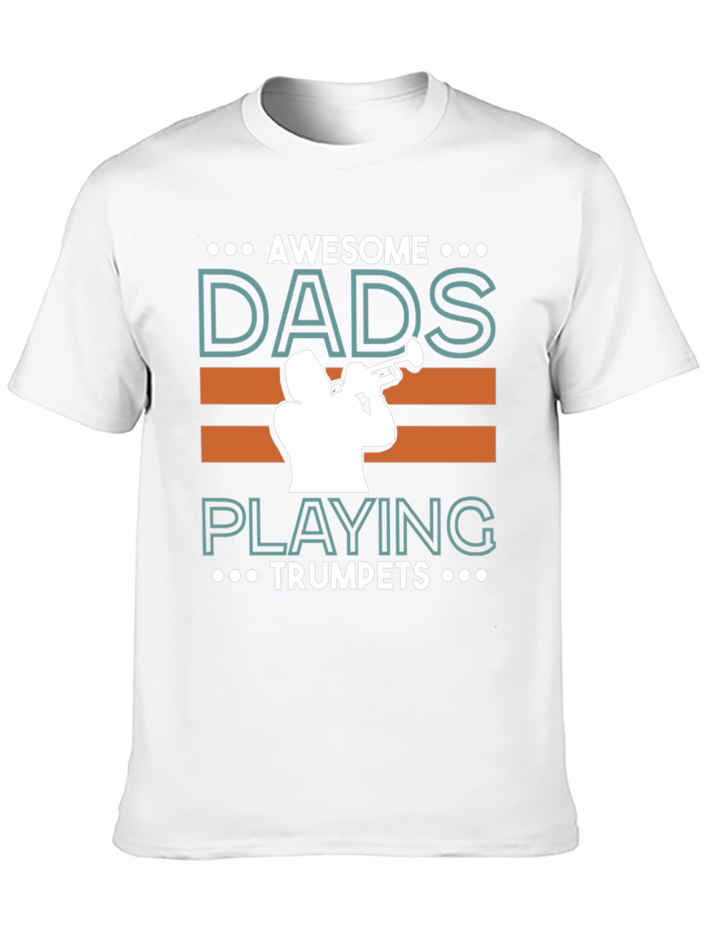 Awesome Dads Playing Trumpets Graphic T-Shirt