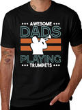 Awesome Dads Playing Trumpets Graphic T-Shirt
