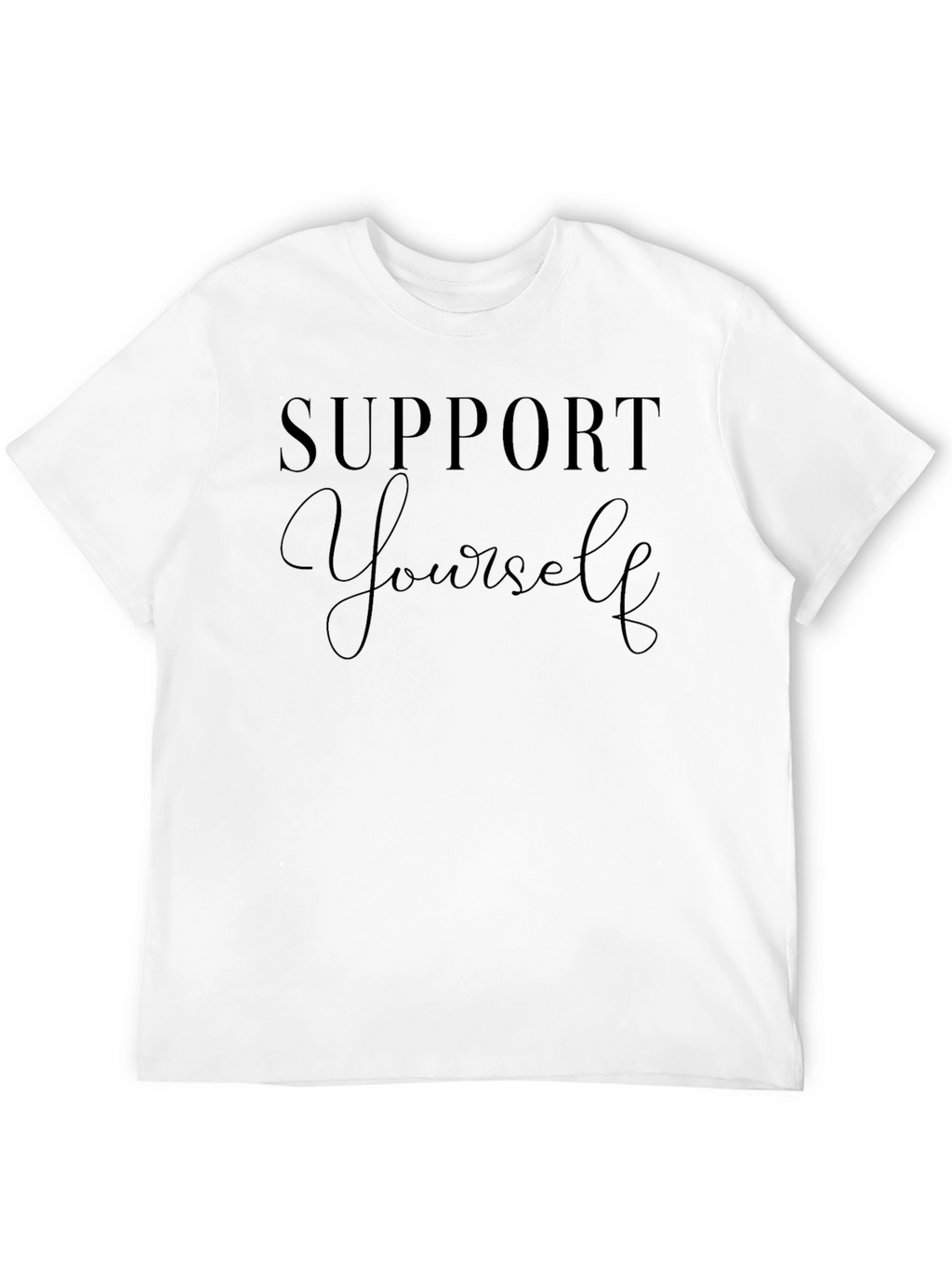 Support Yourself Black Graphic Tee