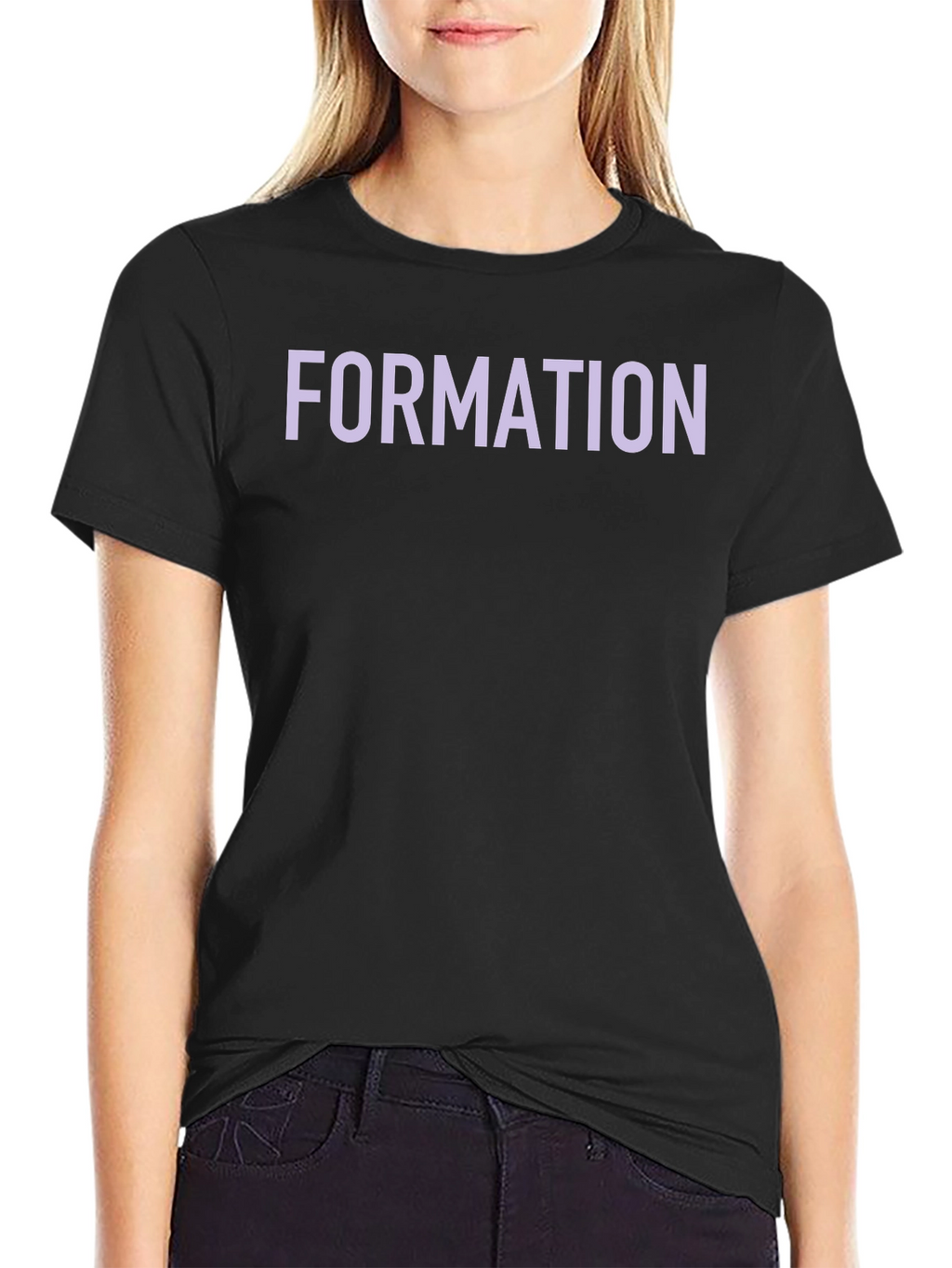 Formation Graphic Tee - Black Cotton T-Shirt