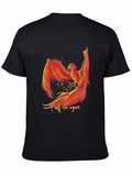 Phoenix Rising Graphic Tee - Black