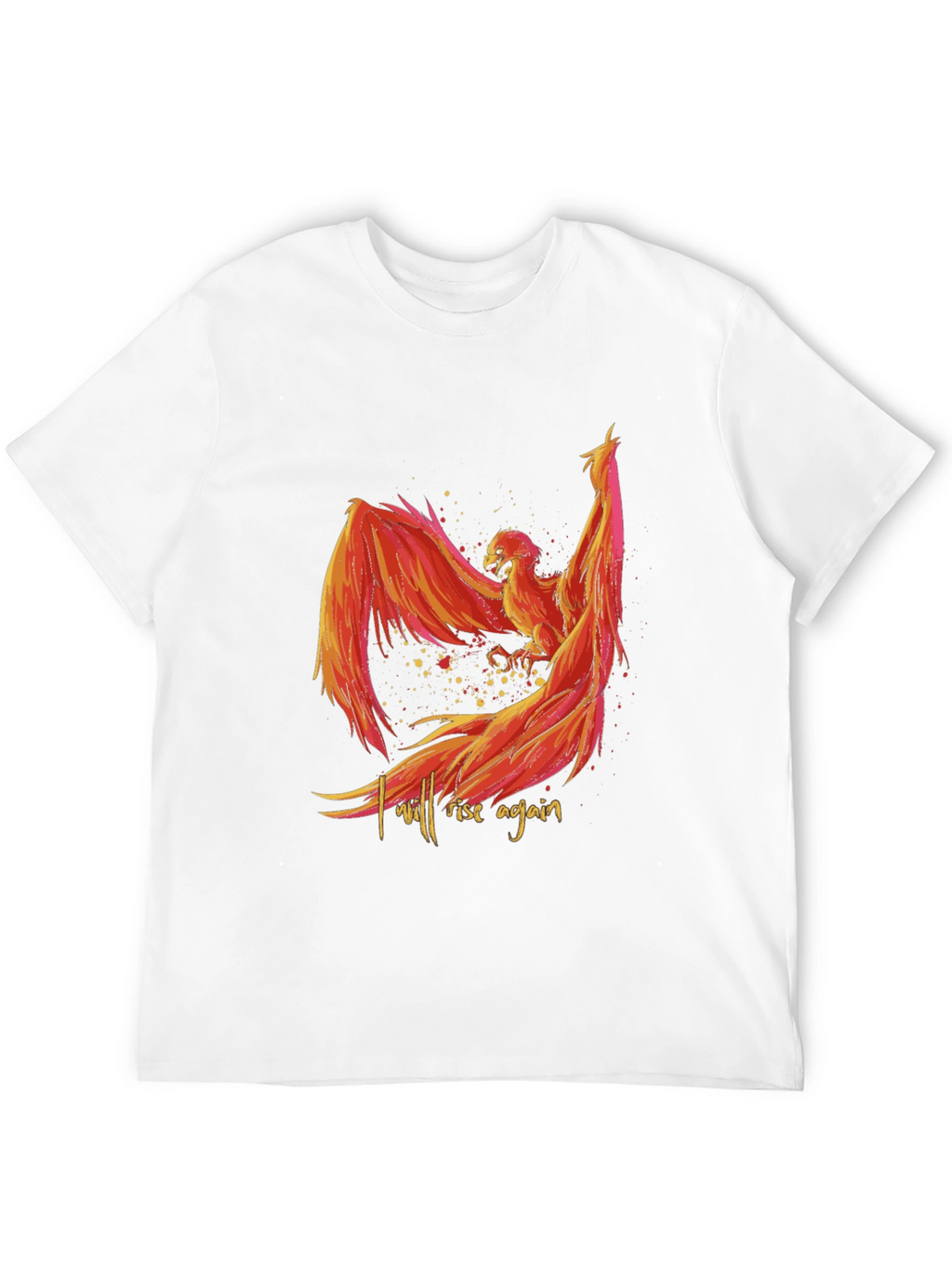 Phoenix Rising Graphic Tee - Black