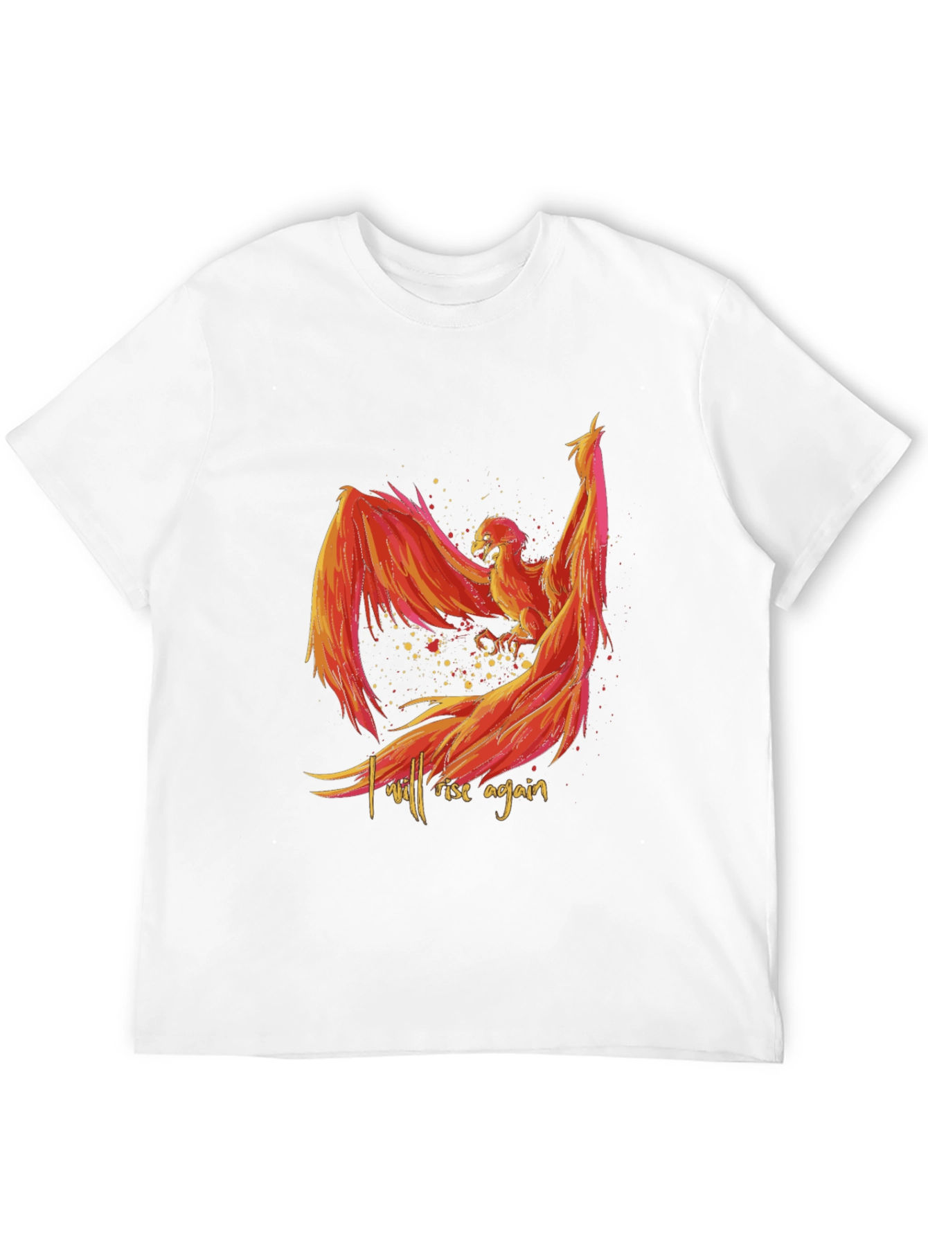Phoenix Rising Graphic Tee - Black