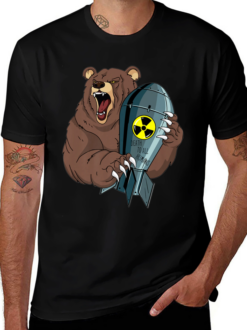 Grizzly Bear Atomic Bomb T-Shirt