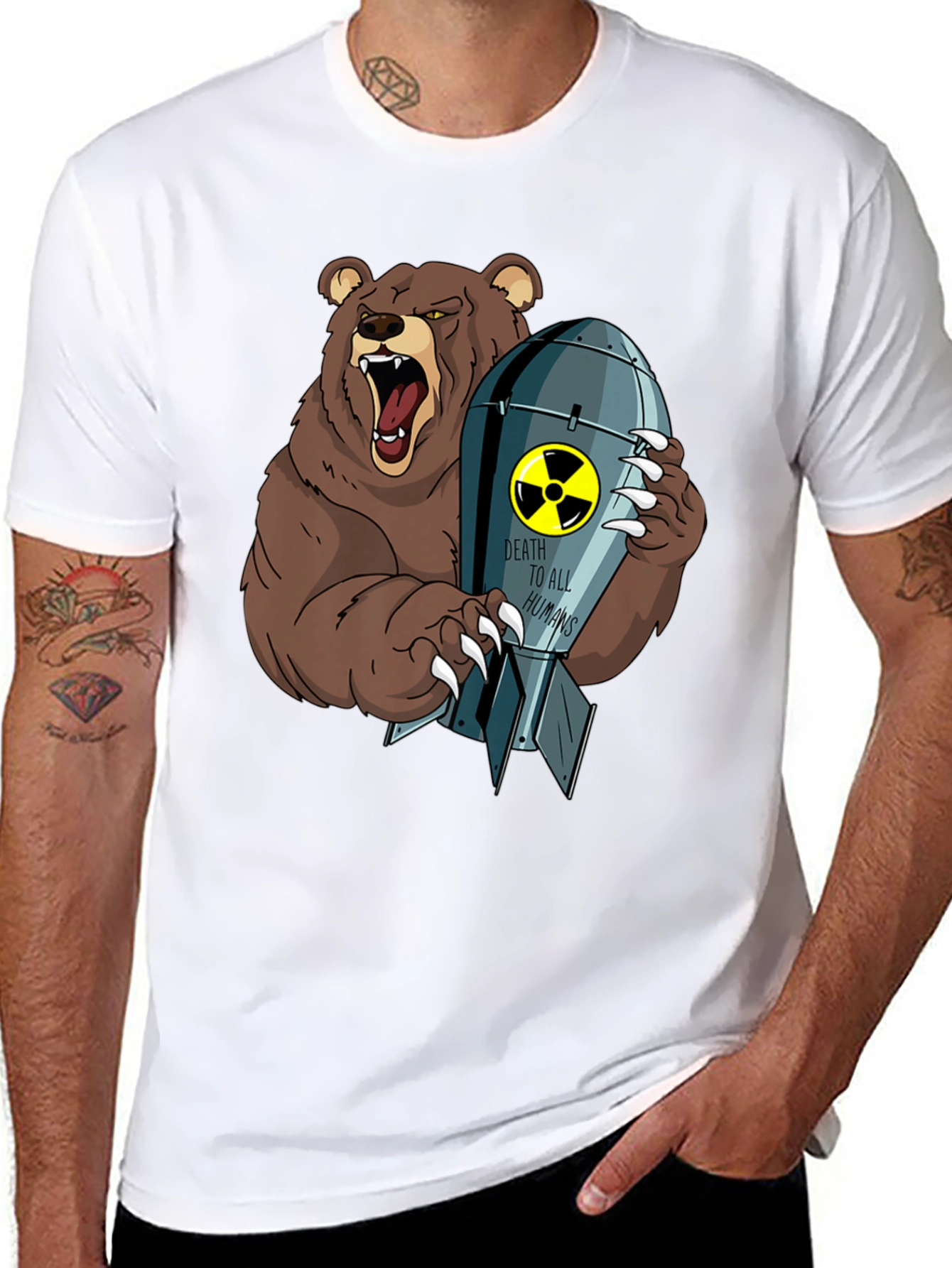 Grizzly Bear Atomic Bomb T-Shirt