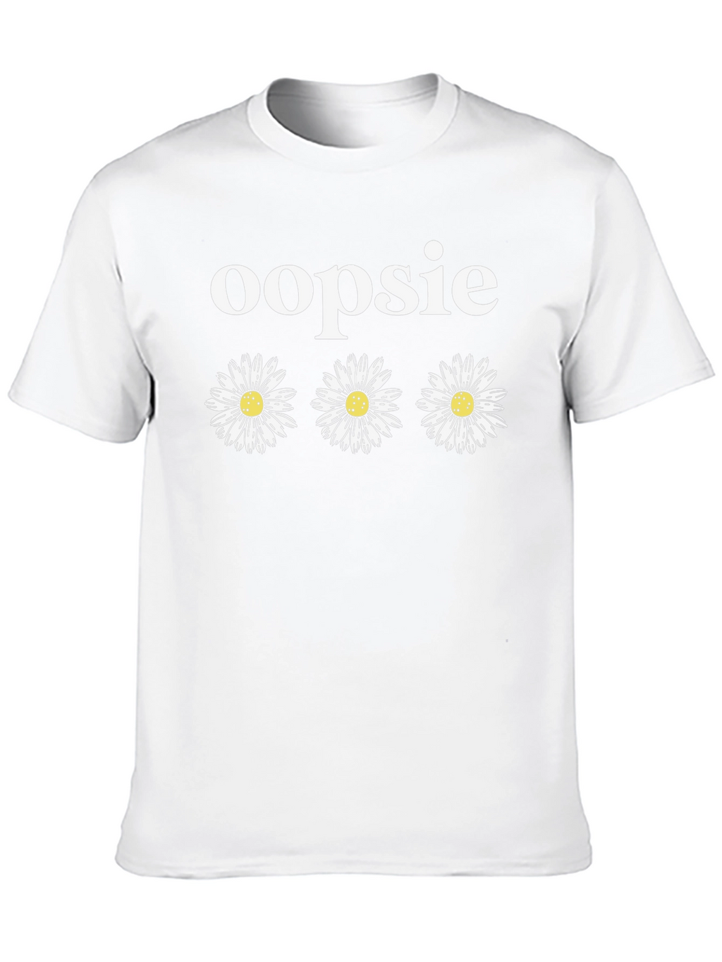 Oopsie Daisy T-Shirt - Black Cotton Blend Tee