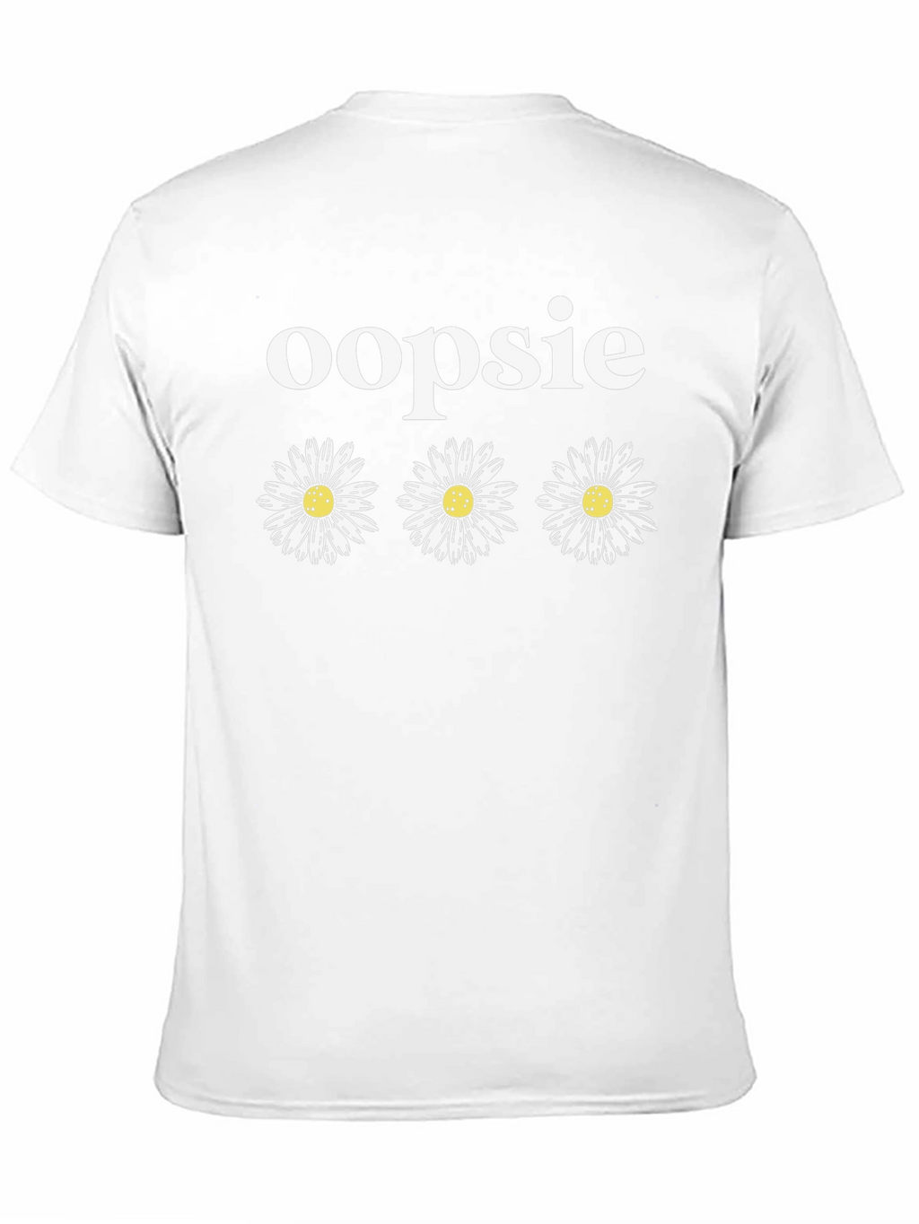 Oopsie Daisy T-Shirt - Black Cotton Blend Tee