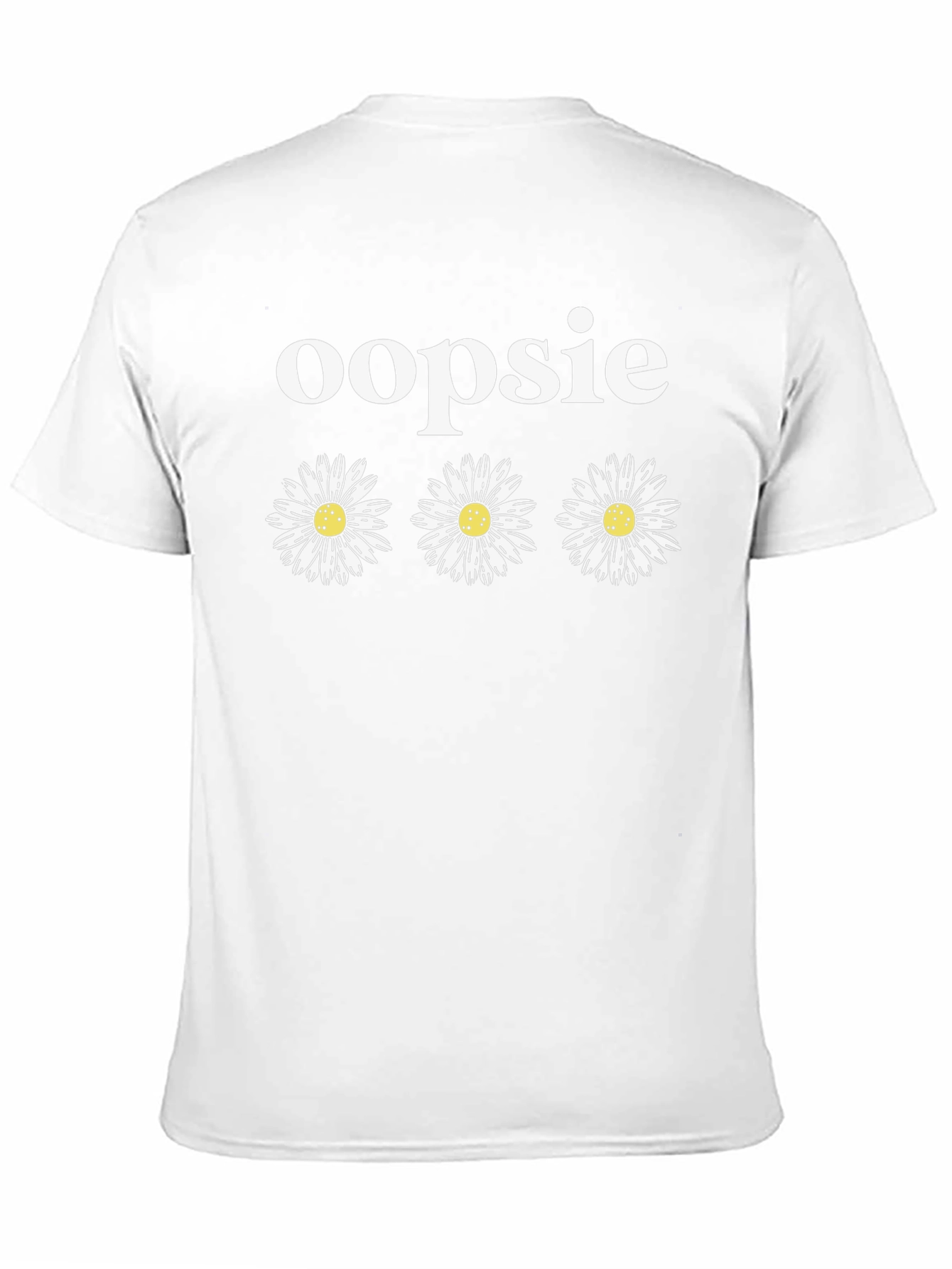 Oopsie Daisy T-Shirt - Black Cotton Blend Tee