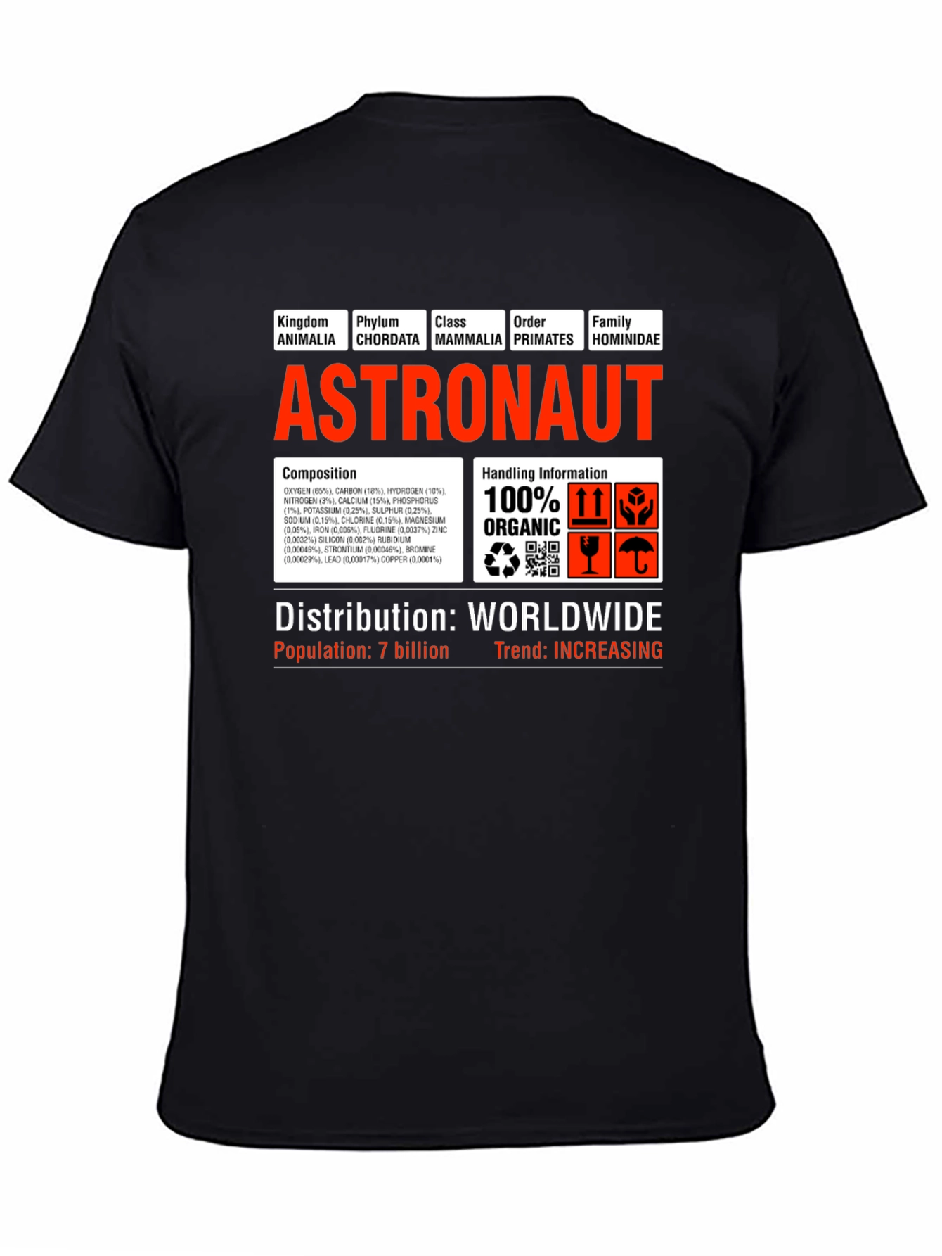Astronaut Anatomy T-Shirt - Funny Science Tee