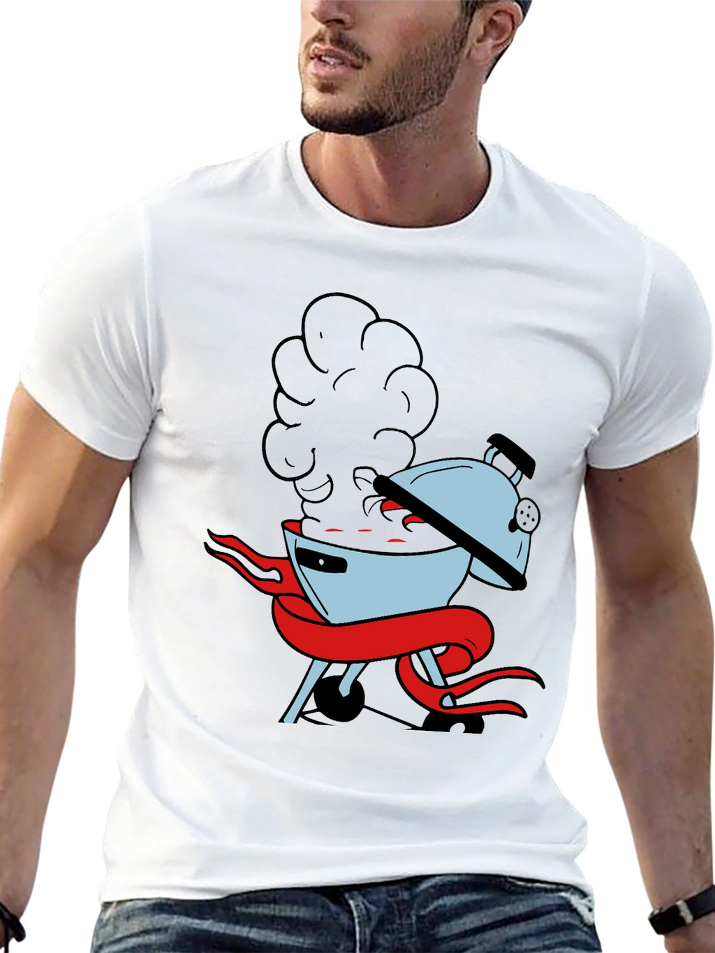 BBQ Grill T-Shirt - Smokin Hot Design