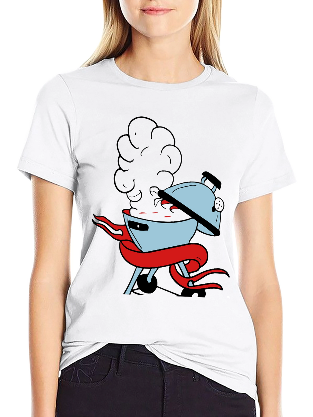 BBQ Grill T-Shirt - Smokin Hot Design