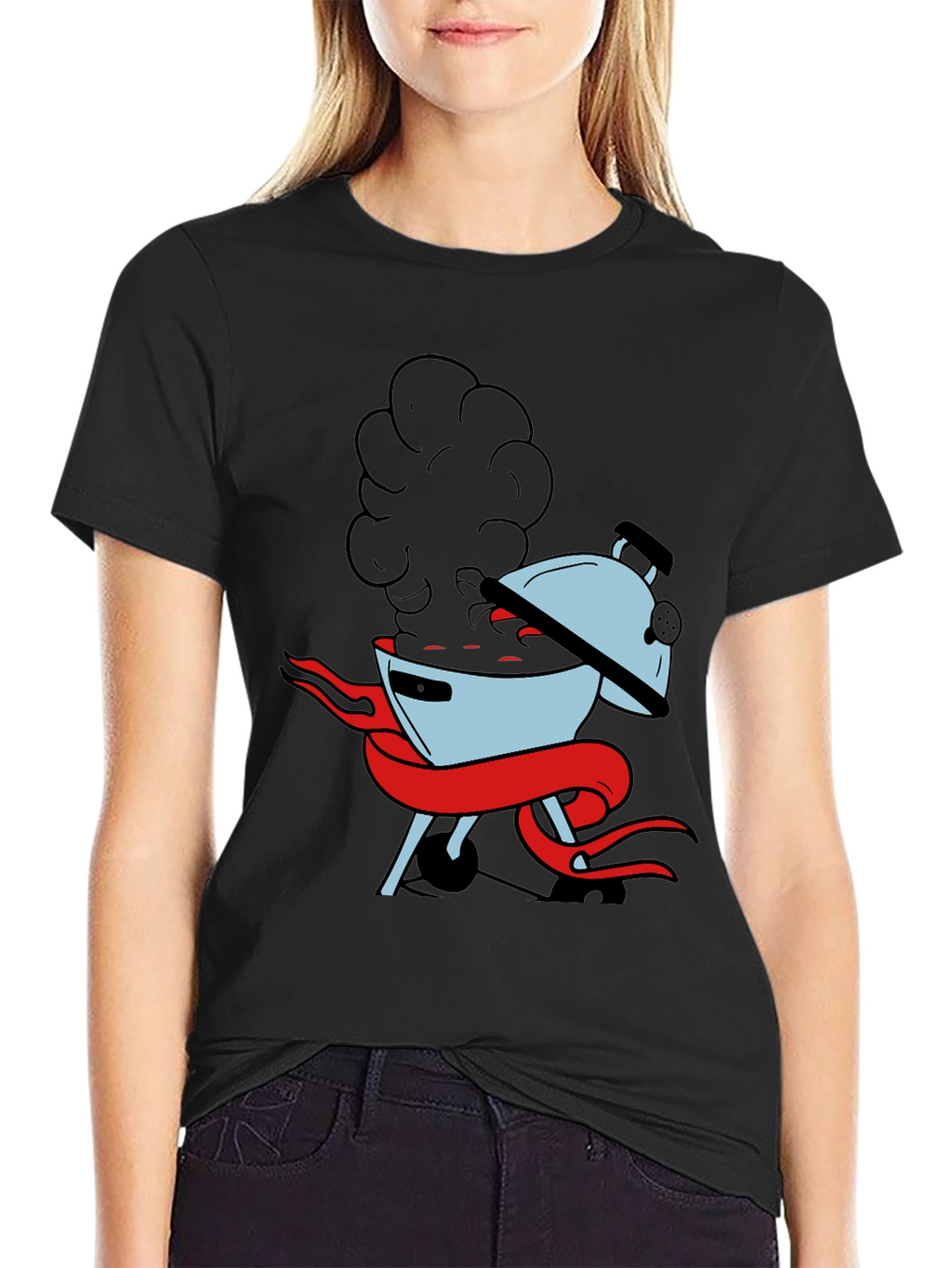 BBQ Grill T-Shirt - Smokin Hot Design