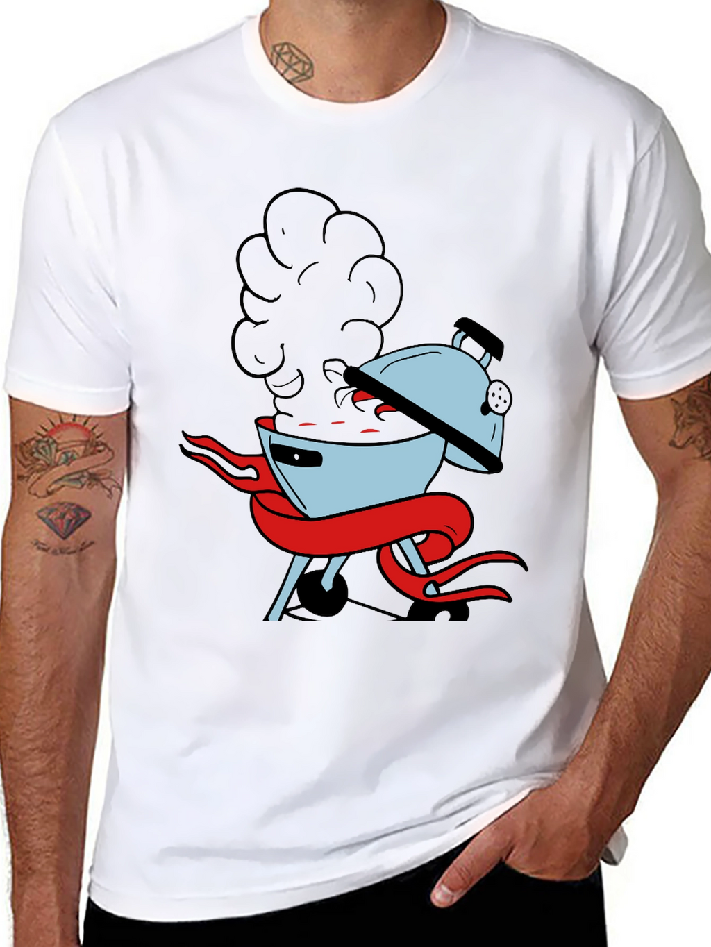 BBQ Grill T-Shirt - Smokin Hot Design