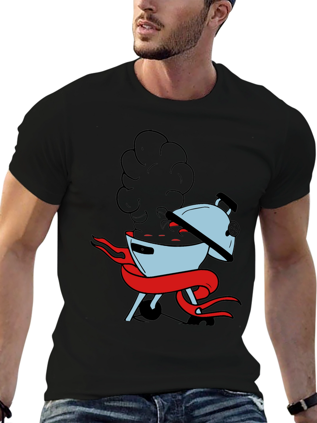 BBQ Grill T-Shirt - Smokin Hot Design