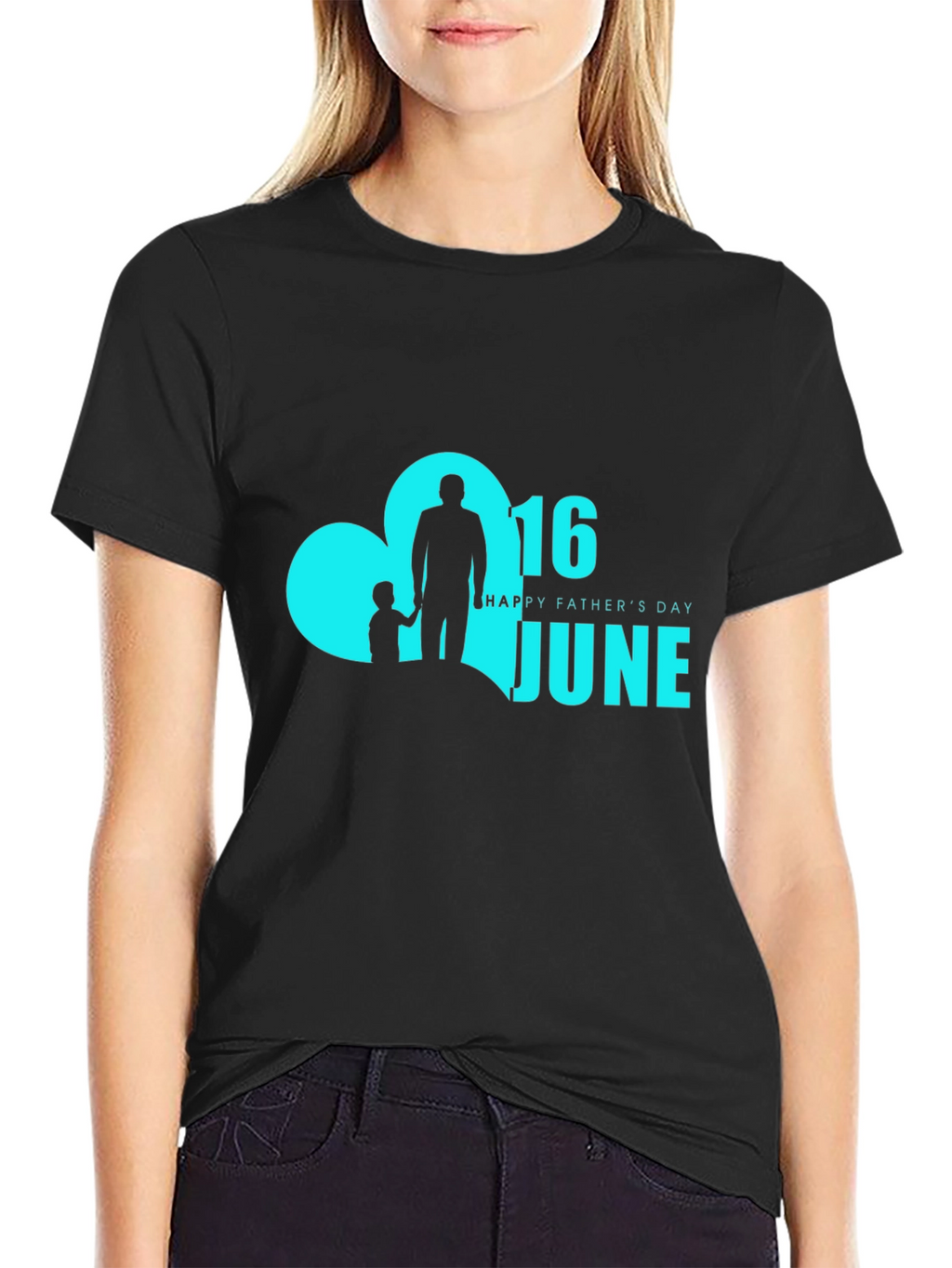 Fathers Day Black T-Shirt - June 16th