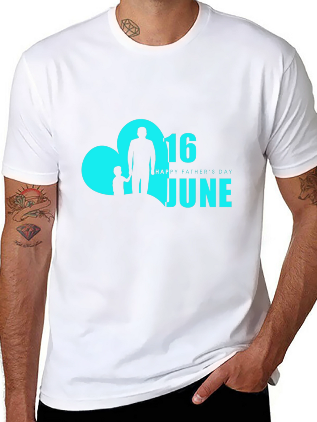 Fathers Day Black T-Shirt - June 16th