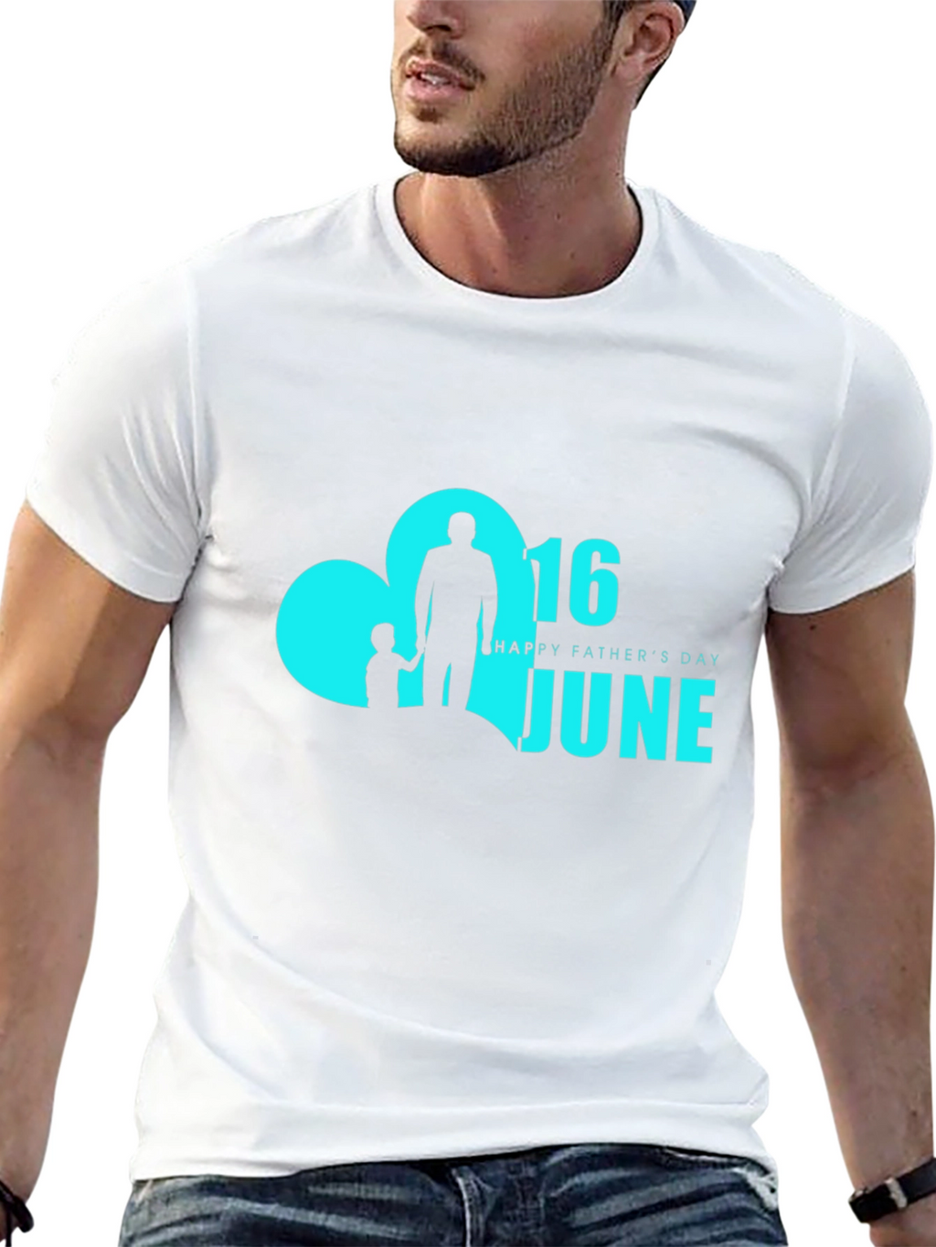 Fathers Day Black T-Shirt - June 16th
