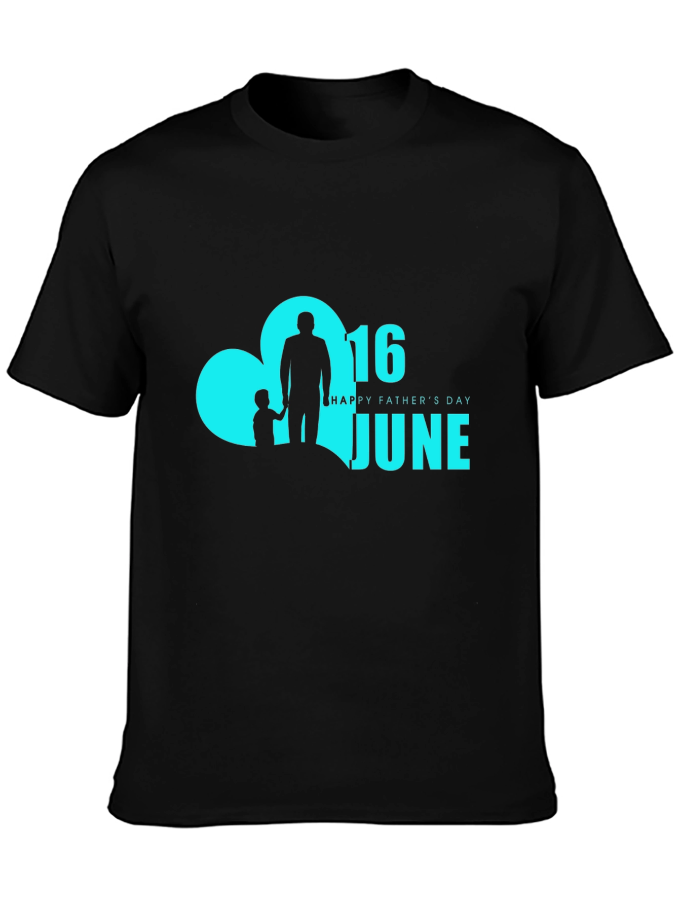 Fathers Day Black T-Shirt - June 16th