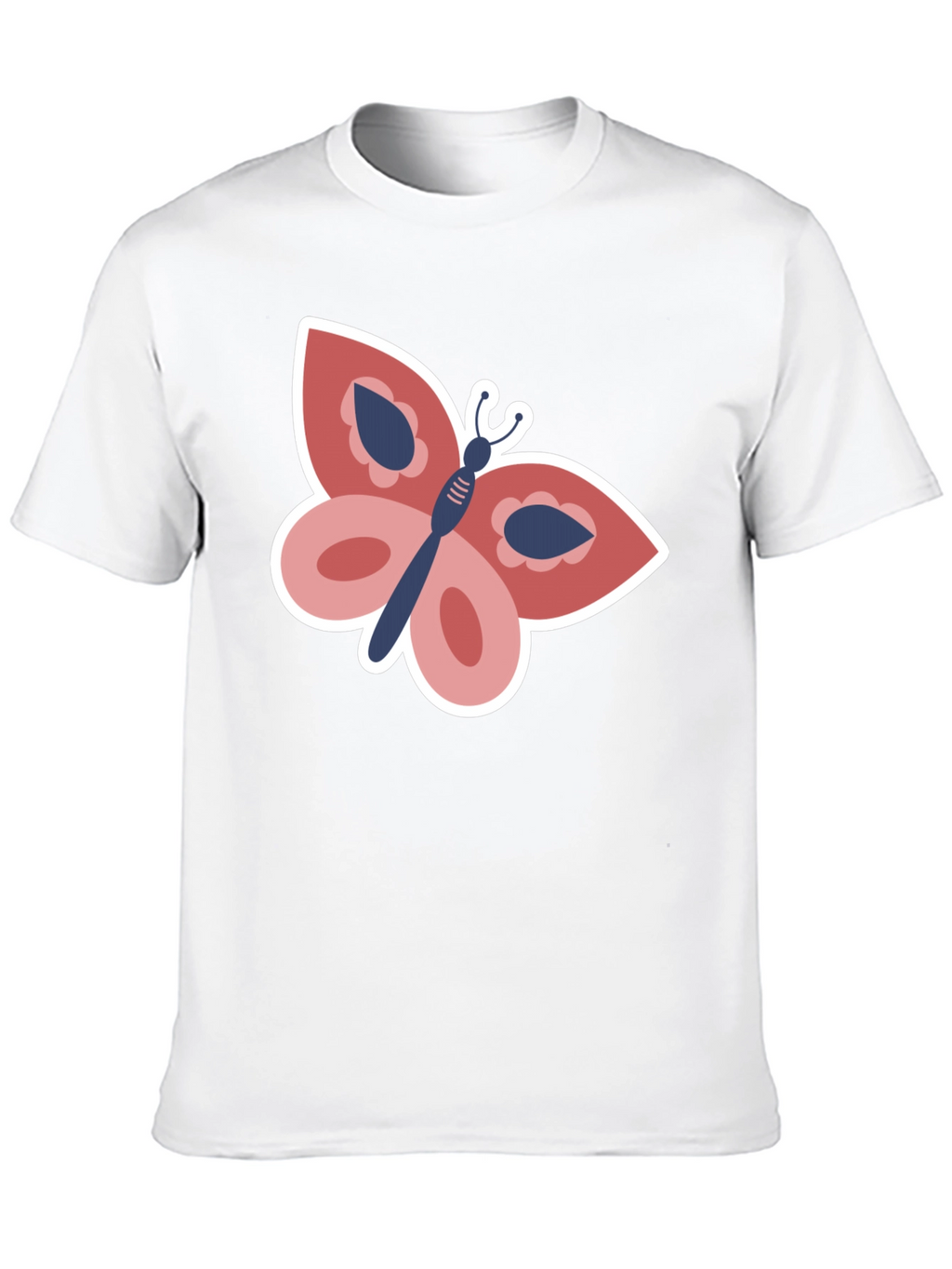 Butterfly Graphic Tee - Stylish Black T-Shirt