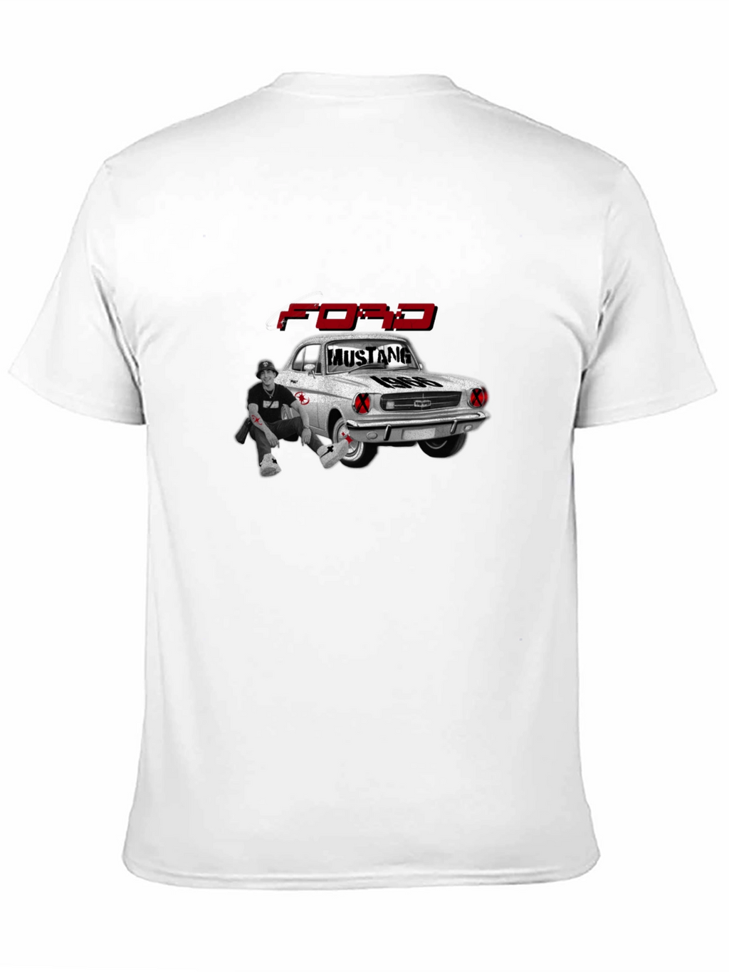 Ford Mustang 1966 Black Graphic Tee