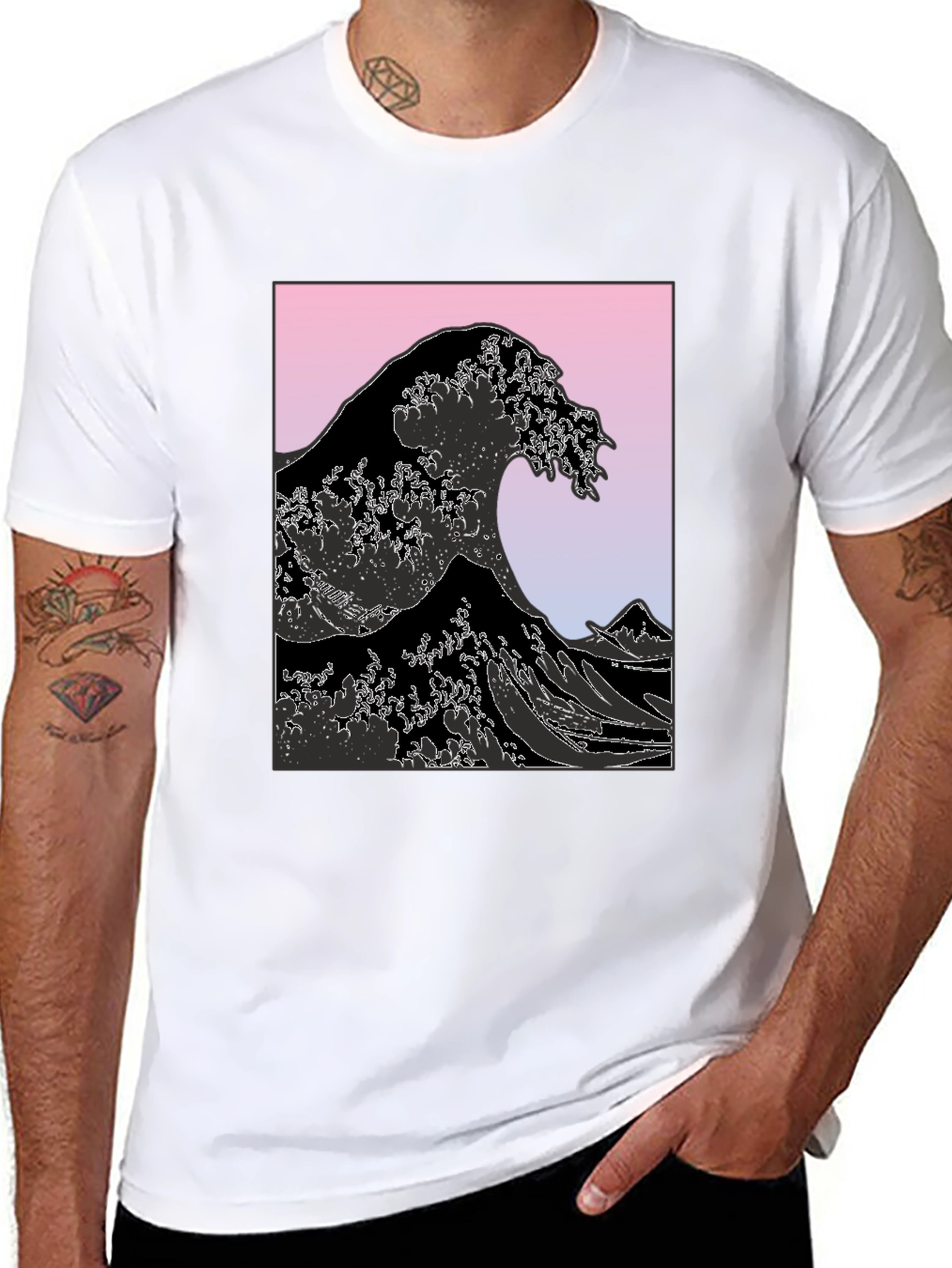 Great Wave Graphic Tee - Stylish Comfort