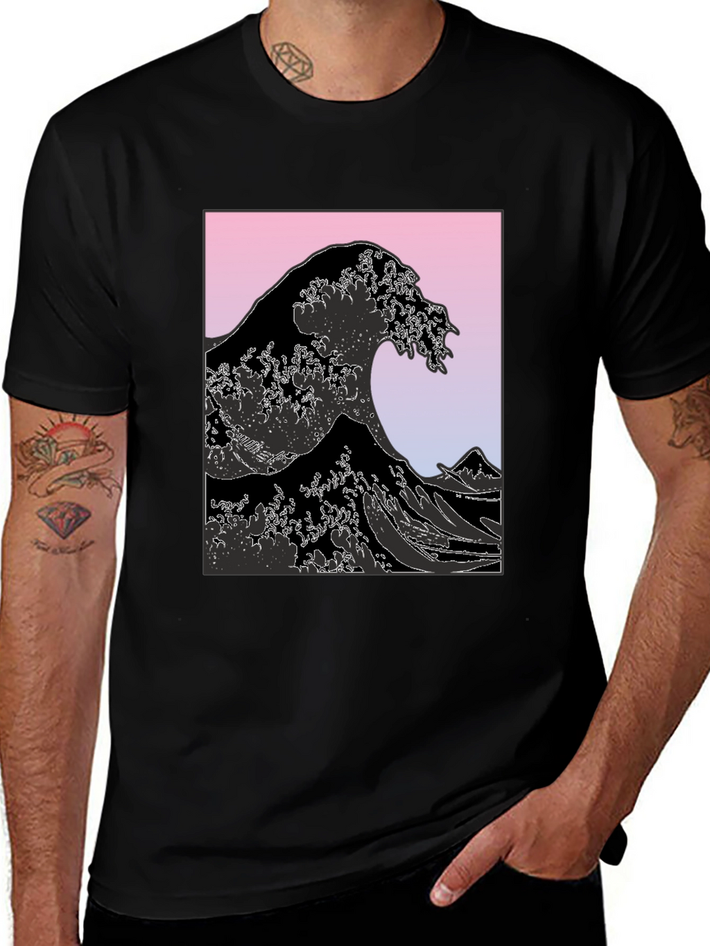 Great Wave Graphic Tee - Stylish Comfort