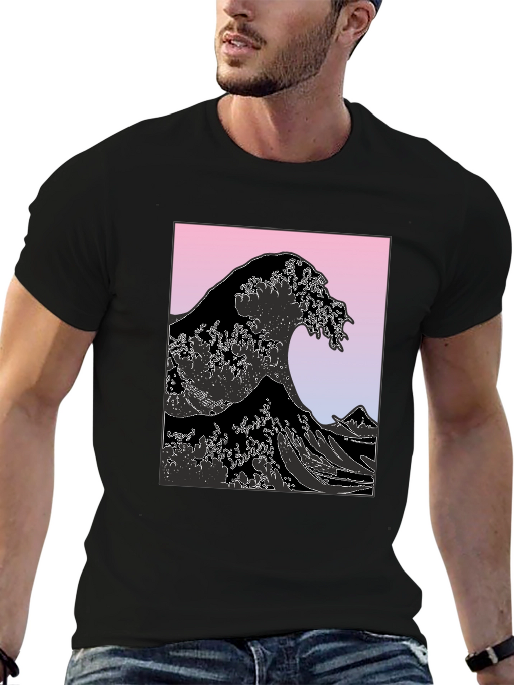 Great Wave Graphic Tee - Stylish Comfort
