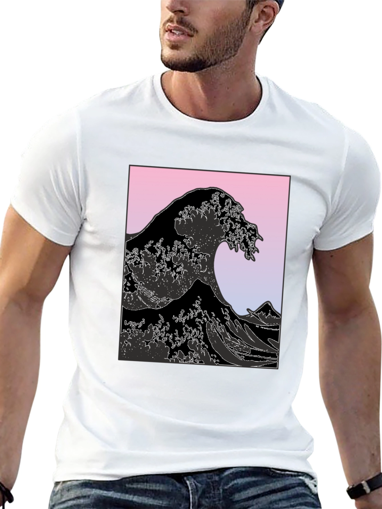 Great Wave Graphic Tee - Stylish Comfort