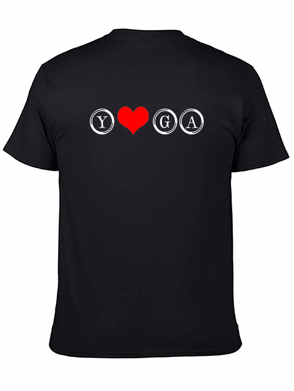 Yoga Love Graphic Tee - Black Cotton T-Shirt
