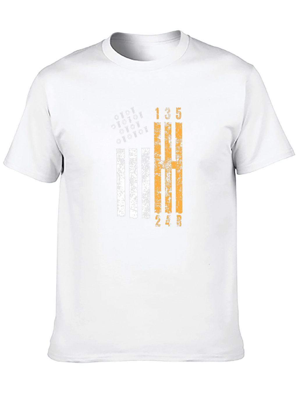 Manual Transmission Flag Graphic Tee - Black Cotton
