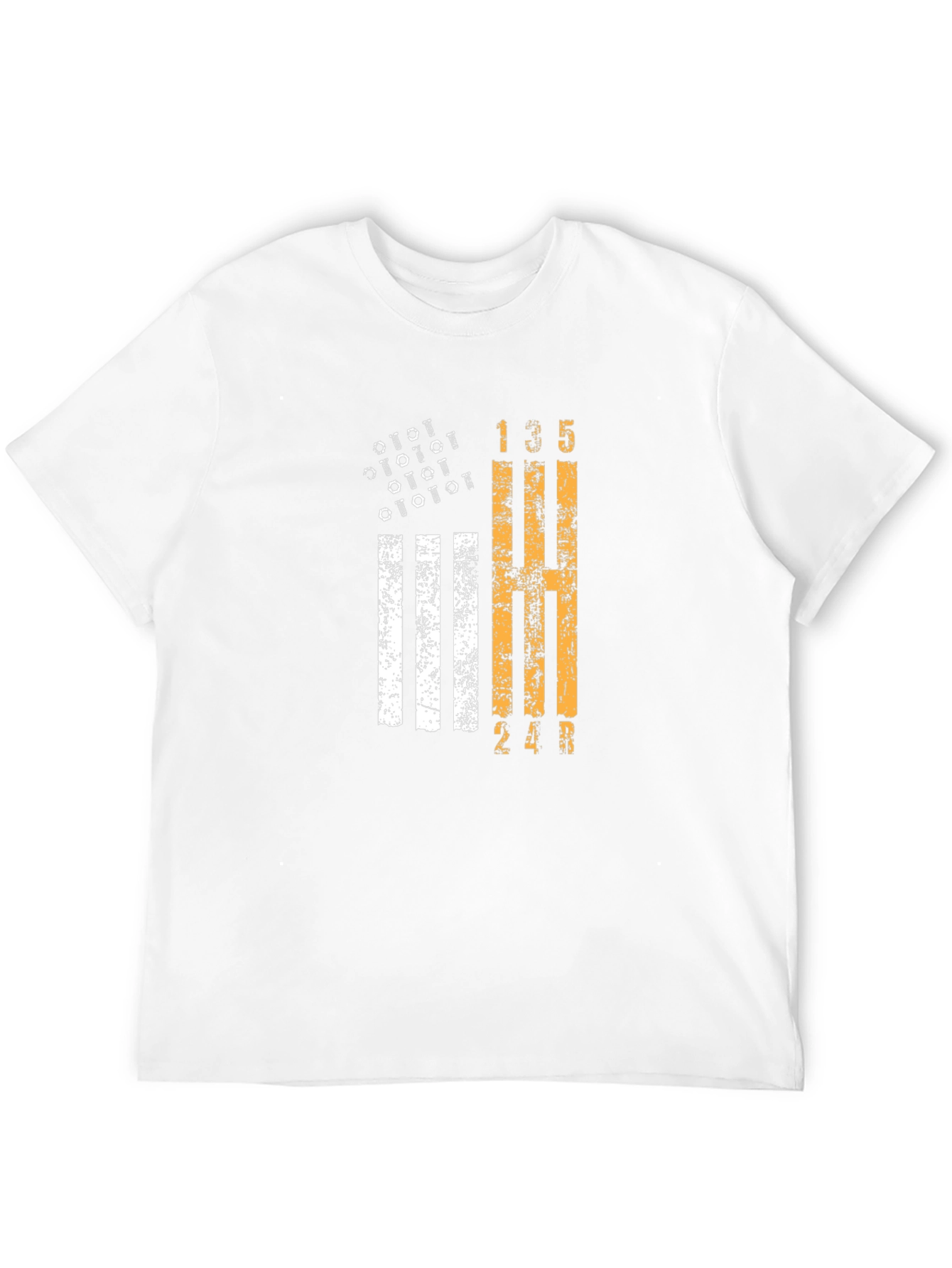 Manual Transmission Flag Graphic Tee - Black Cotton