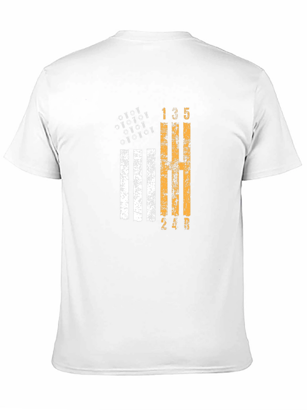 Manual Transmission Flag Graphic Tee - Black Cotton
