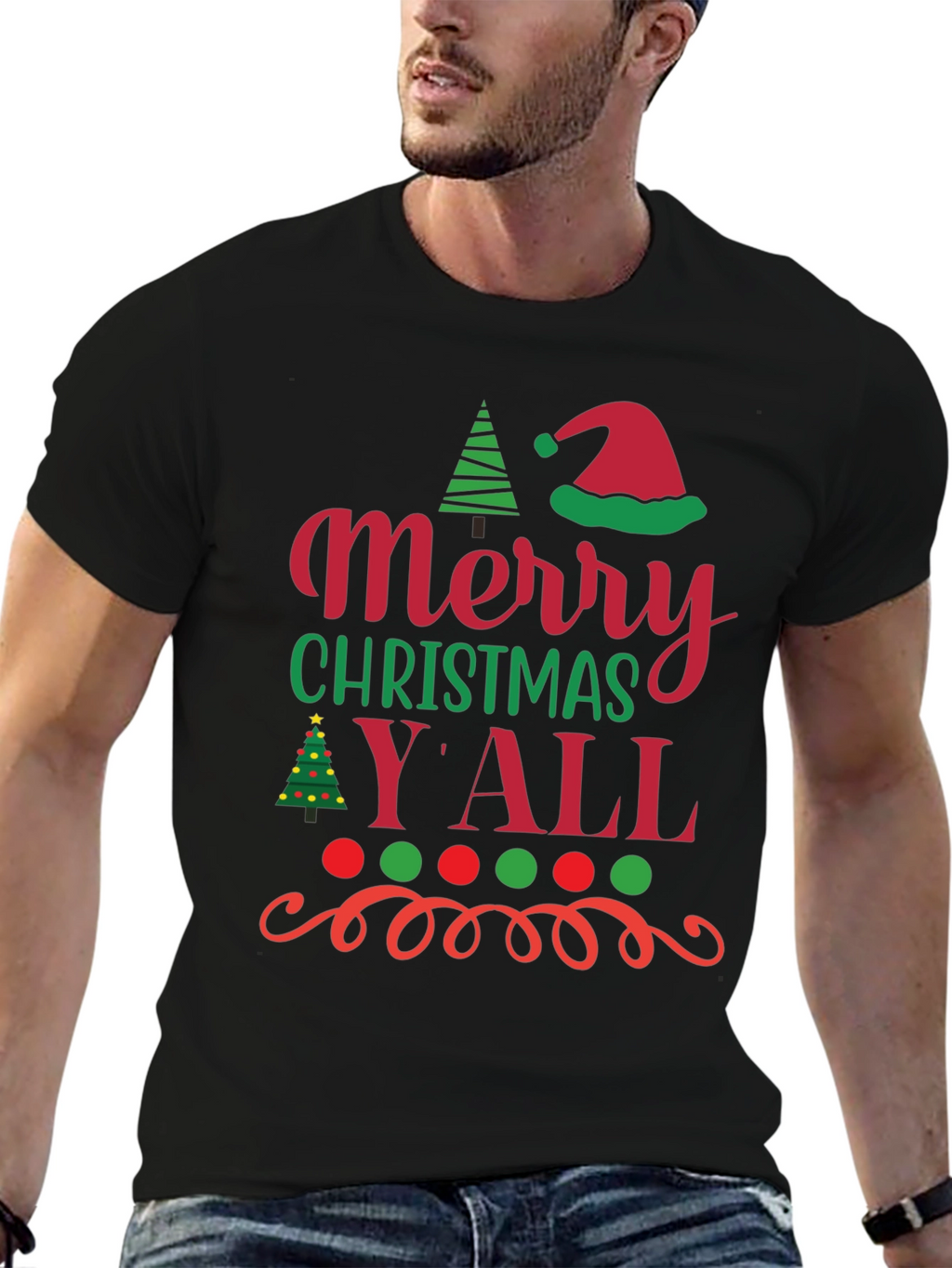 Merry Christmas Yall Holiday T-Shirt