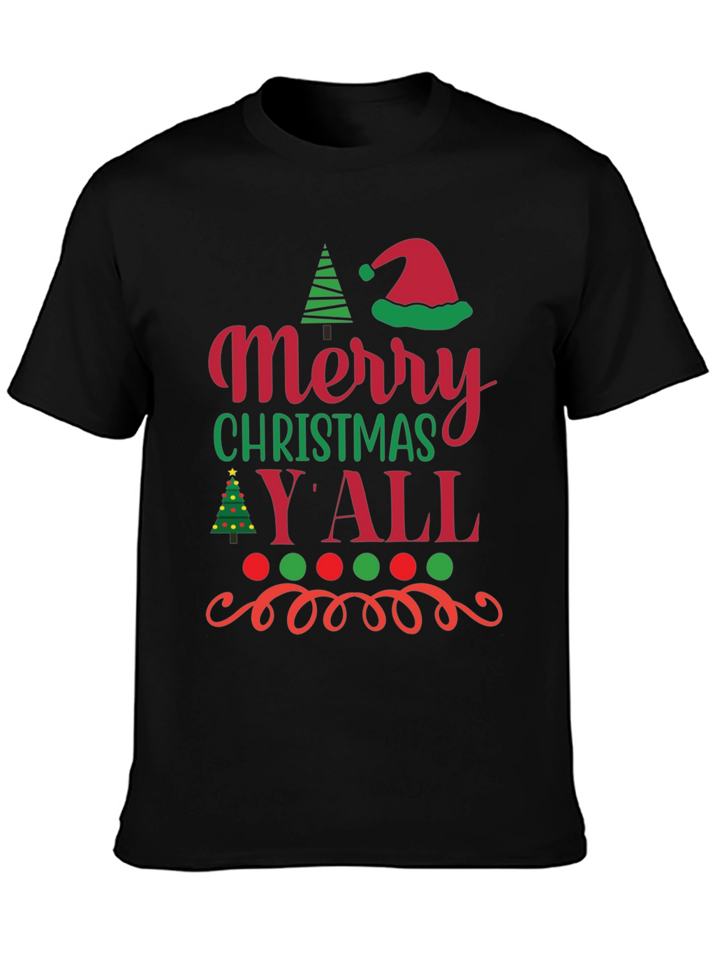 Merry Christmas Yall Holiday T-Shirt