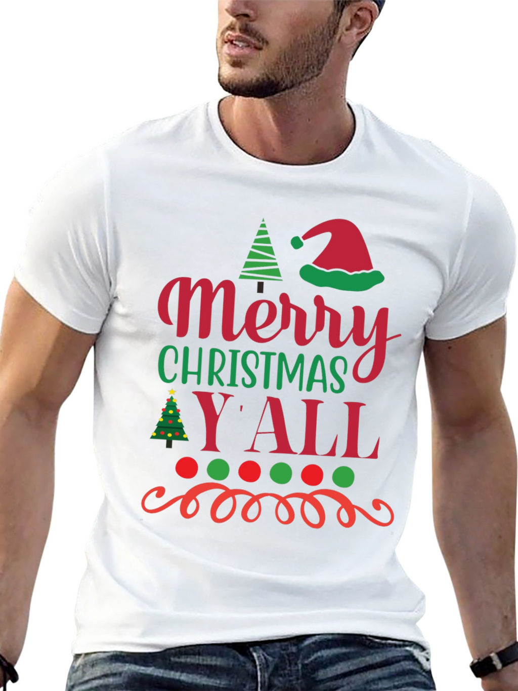 Merry Christmas Yall Holiday T-Shirt
