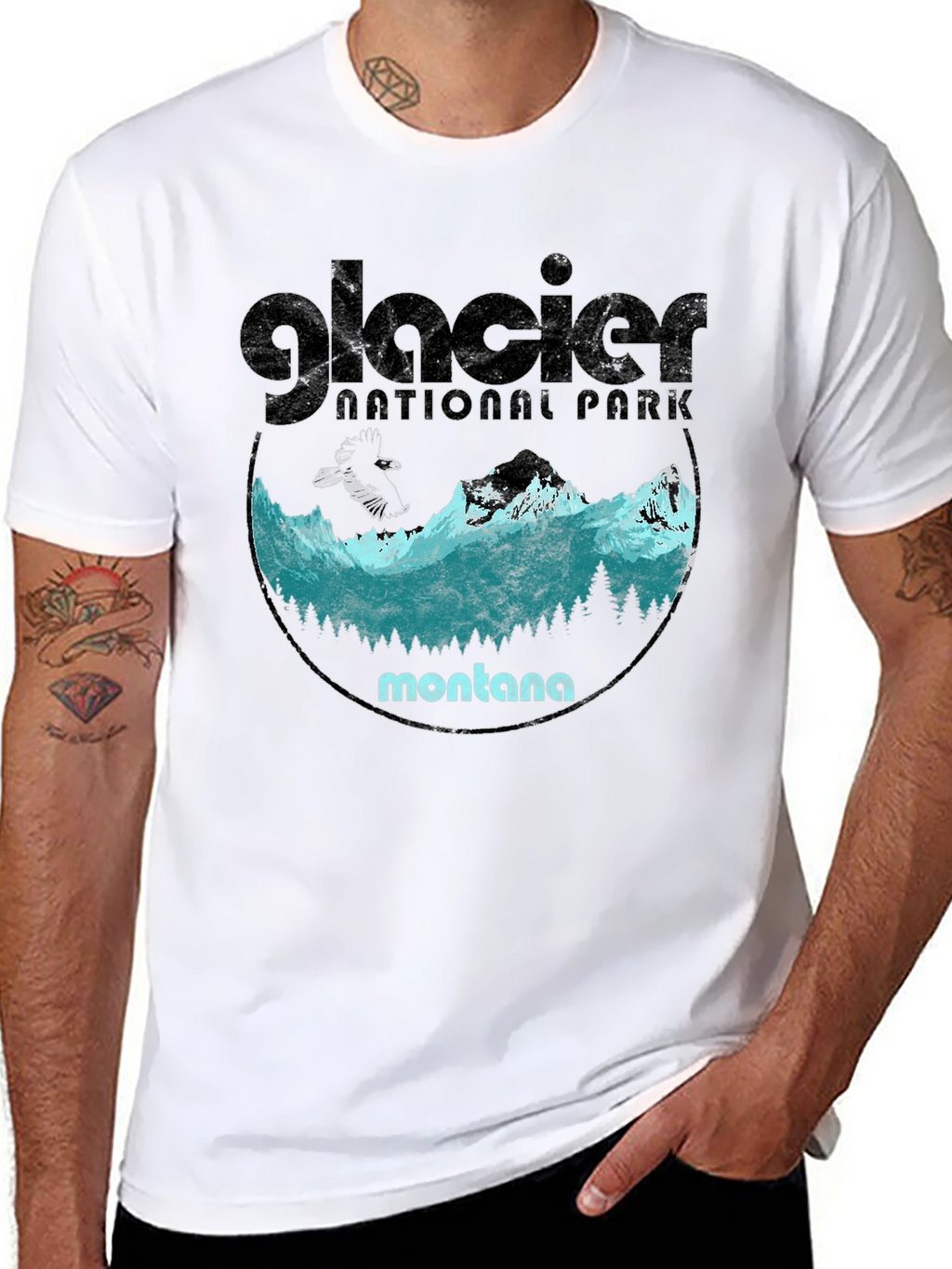 Glacier National Park Montana Graphic Tee