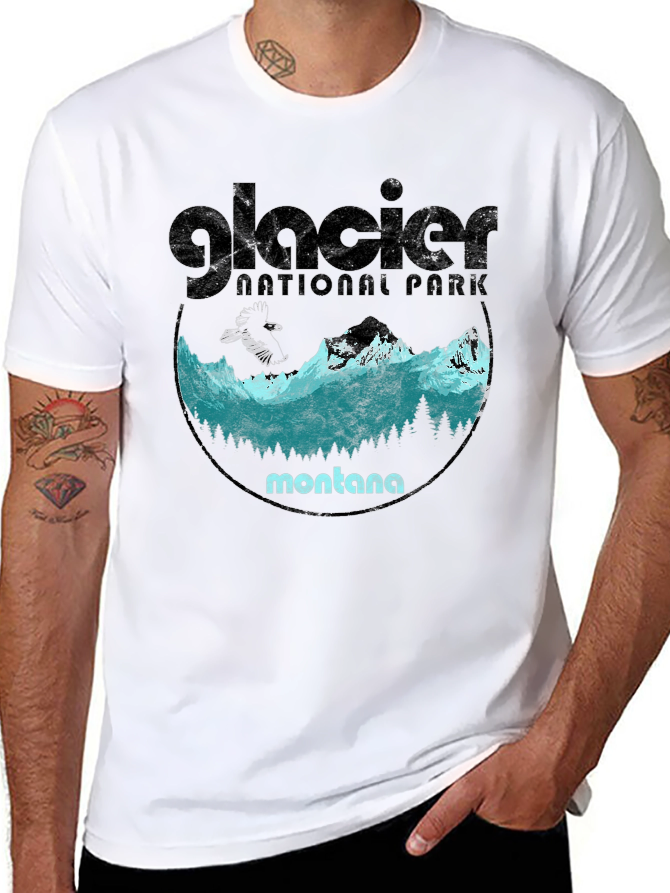 Glacier National Park Montana Graphic Tee