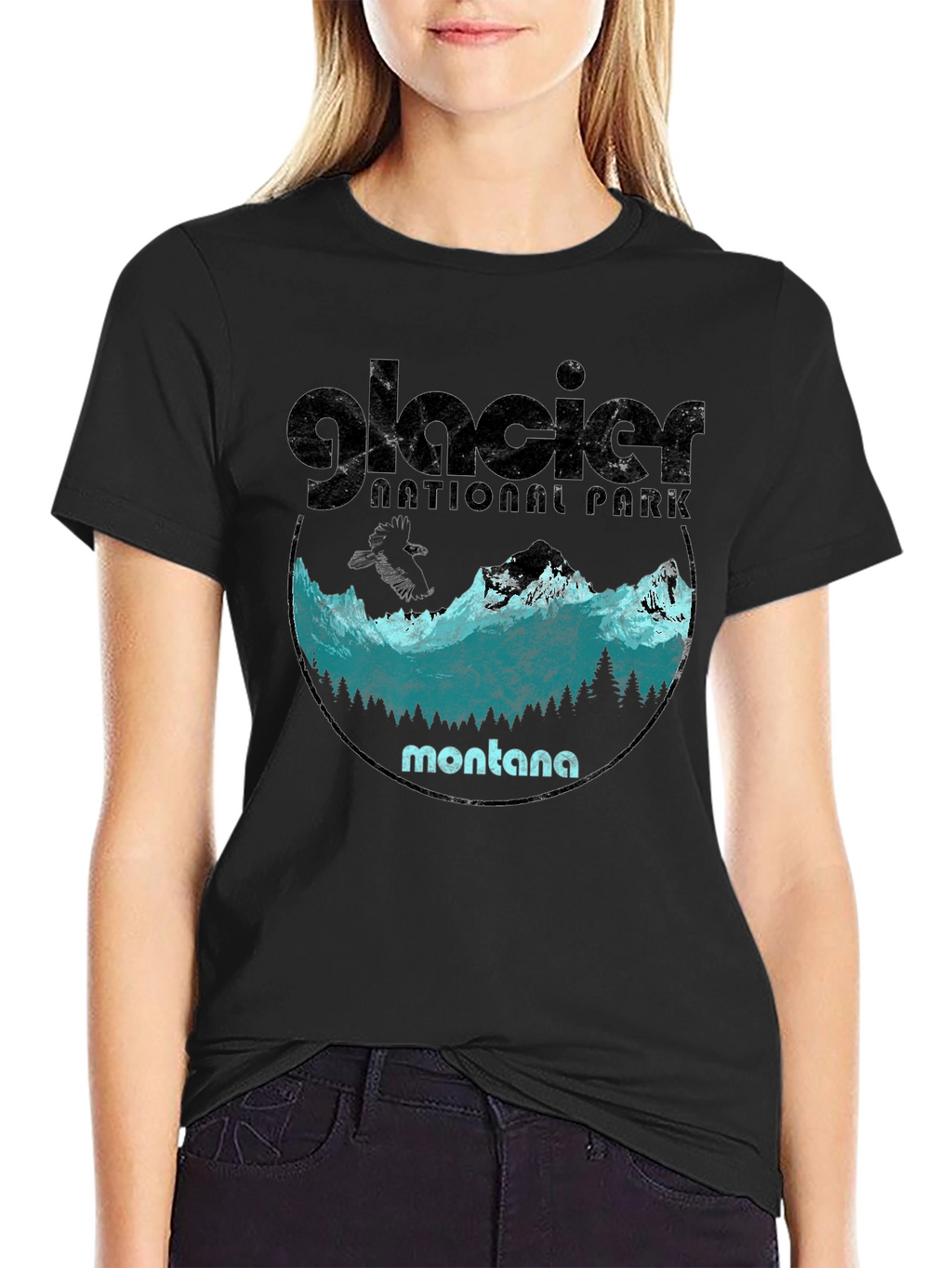 Glacier National Park Montana Graphic Tee