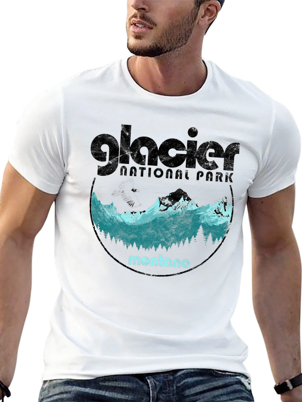 Glacier National Park Montana Graphic Tee