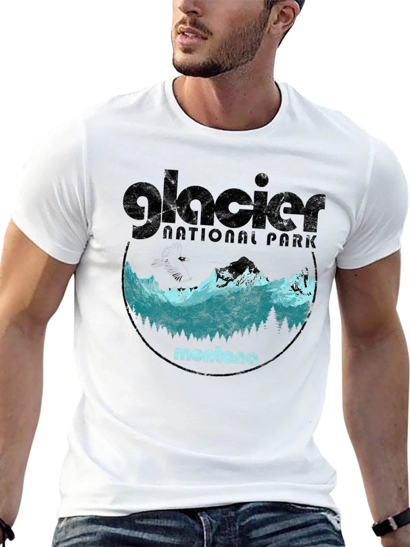 Glacier National Park Montana Graphic Tee