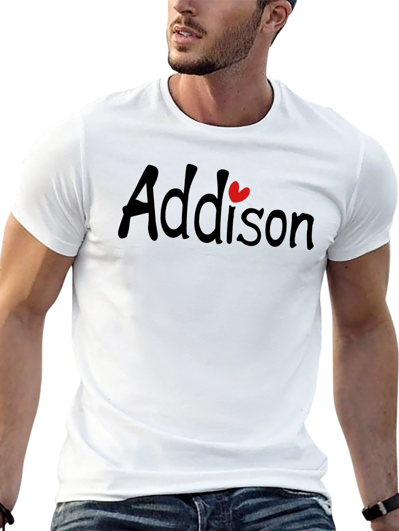 Personalized Addison Heart T-Shirt