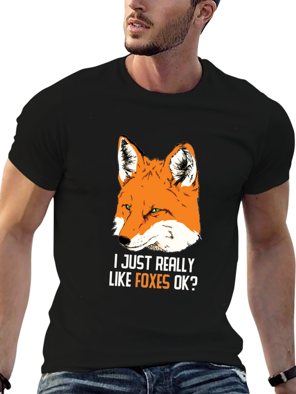 I Just Really Like Foxes OK? Graphic Tee