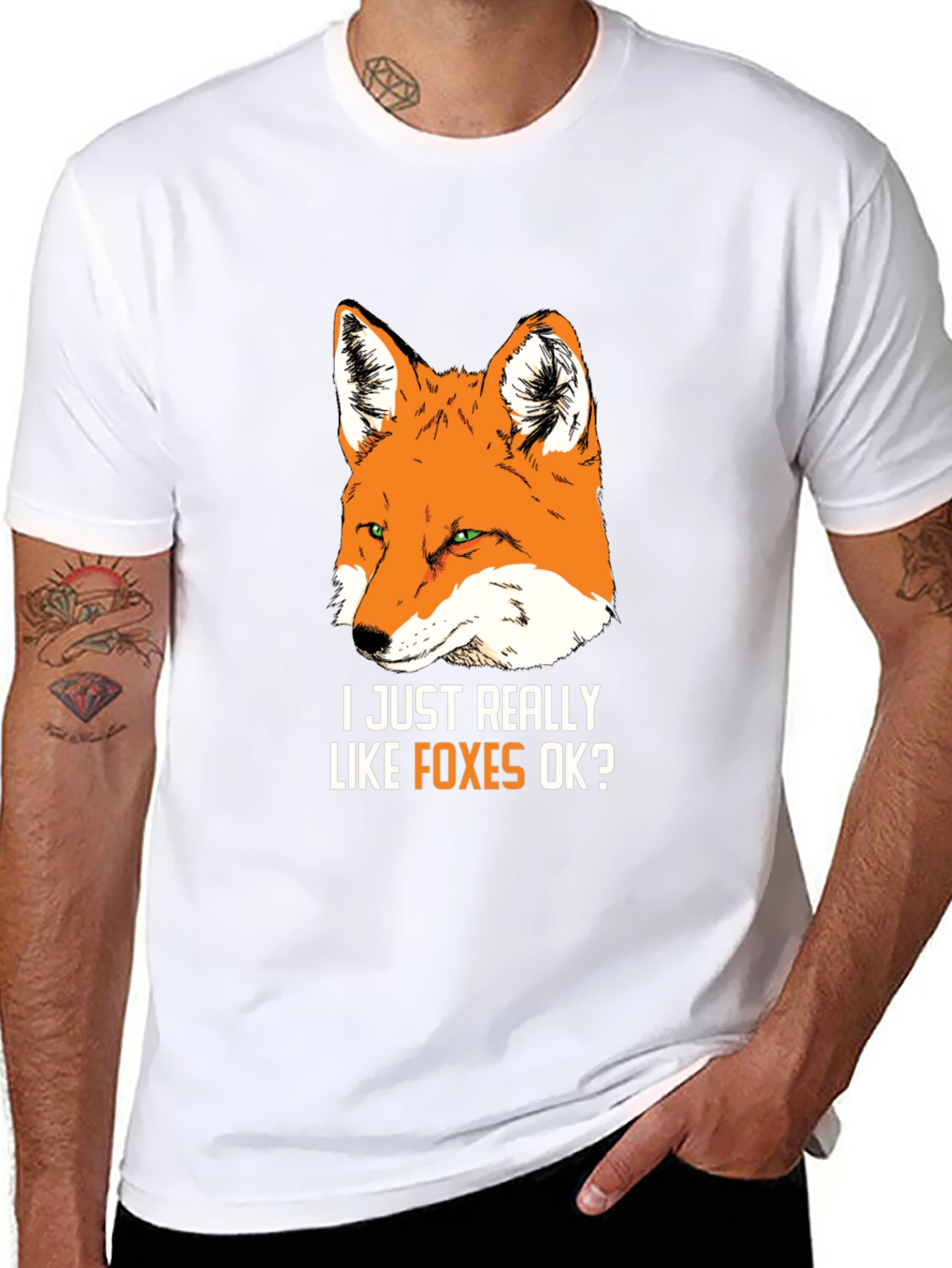 I Just Really Like Foxes OK? Graphic Tee