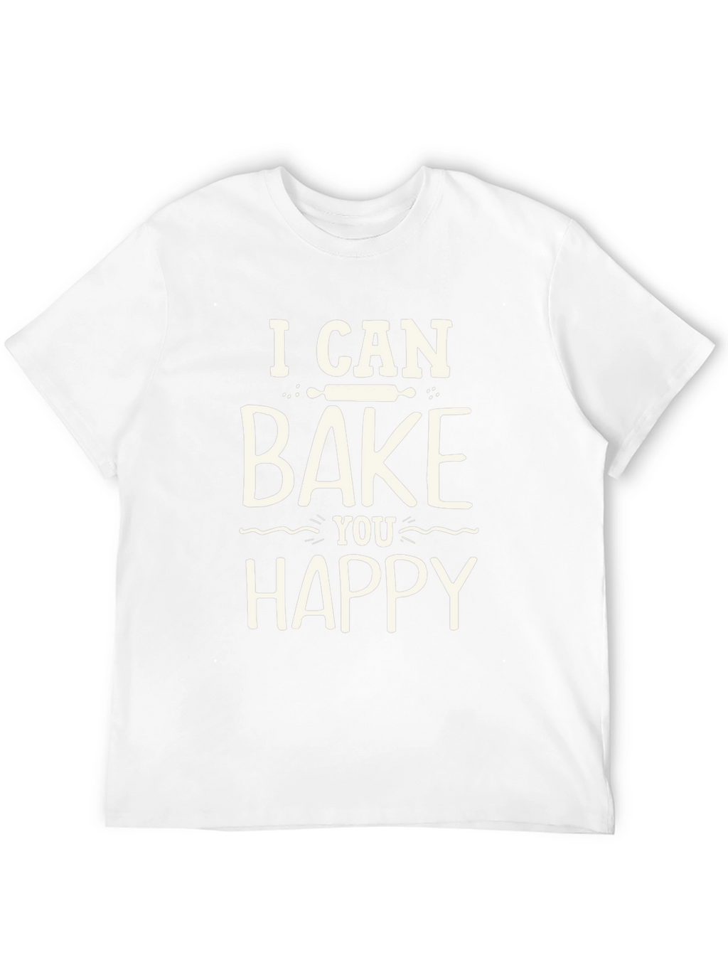 Bake You Happy Graphic Tee - Black Cotton T-Shirt