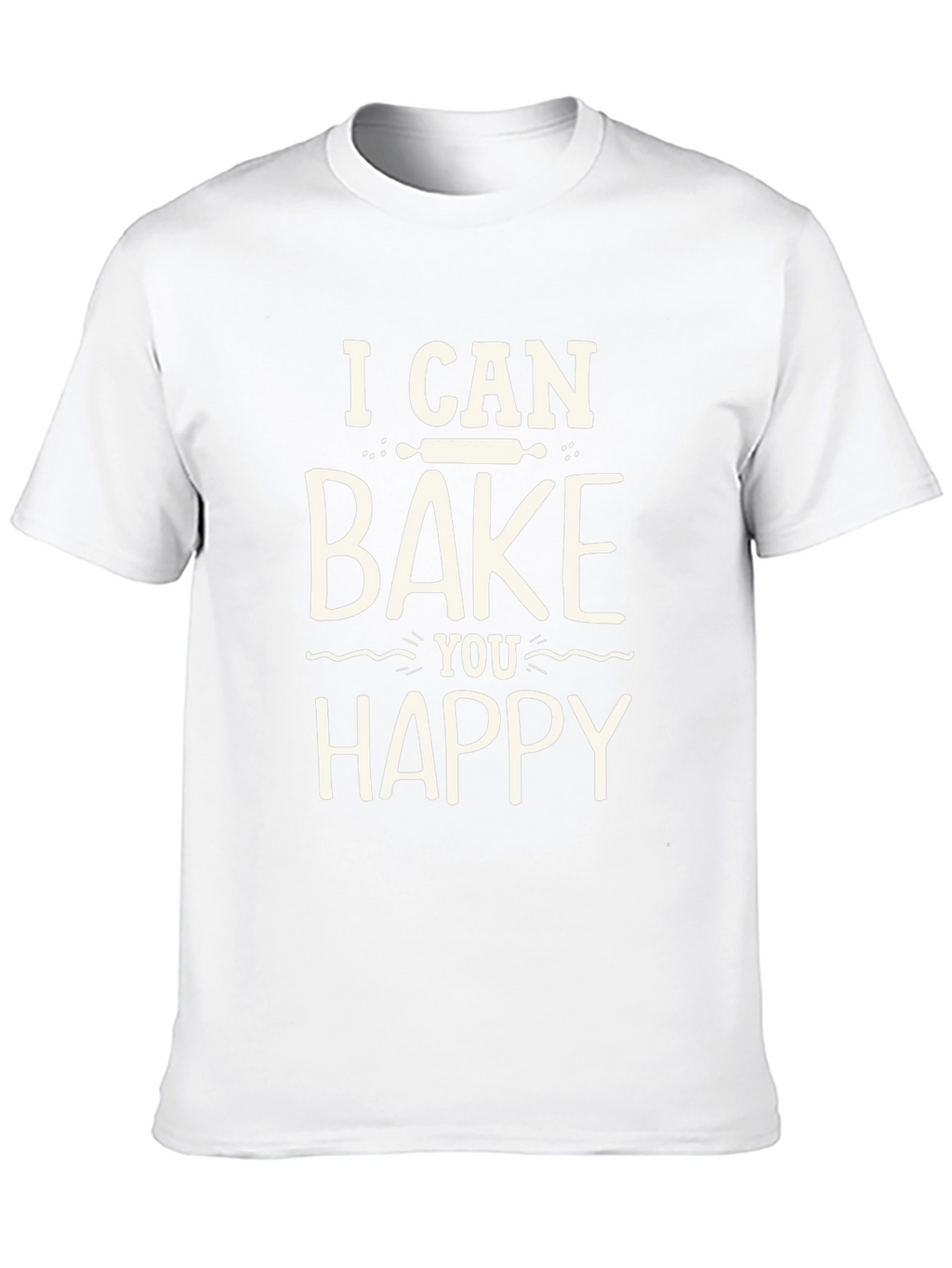 Bake You Happy Graphic Tee - Black Cotton T-Shirt